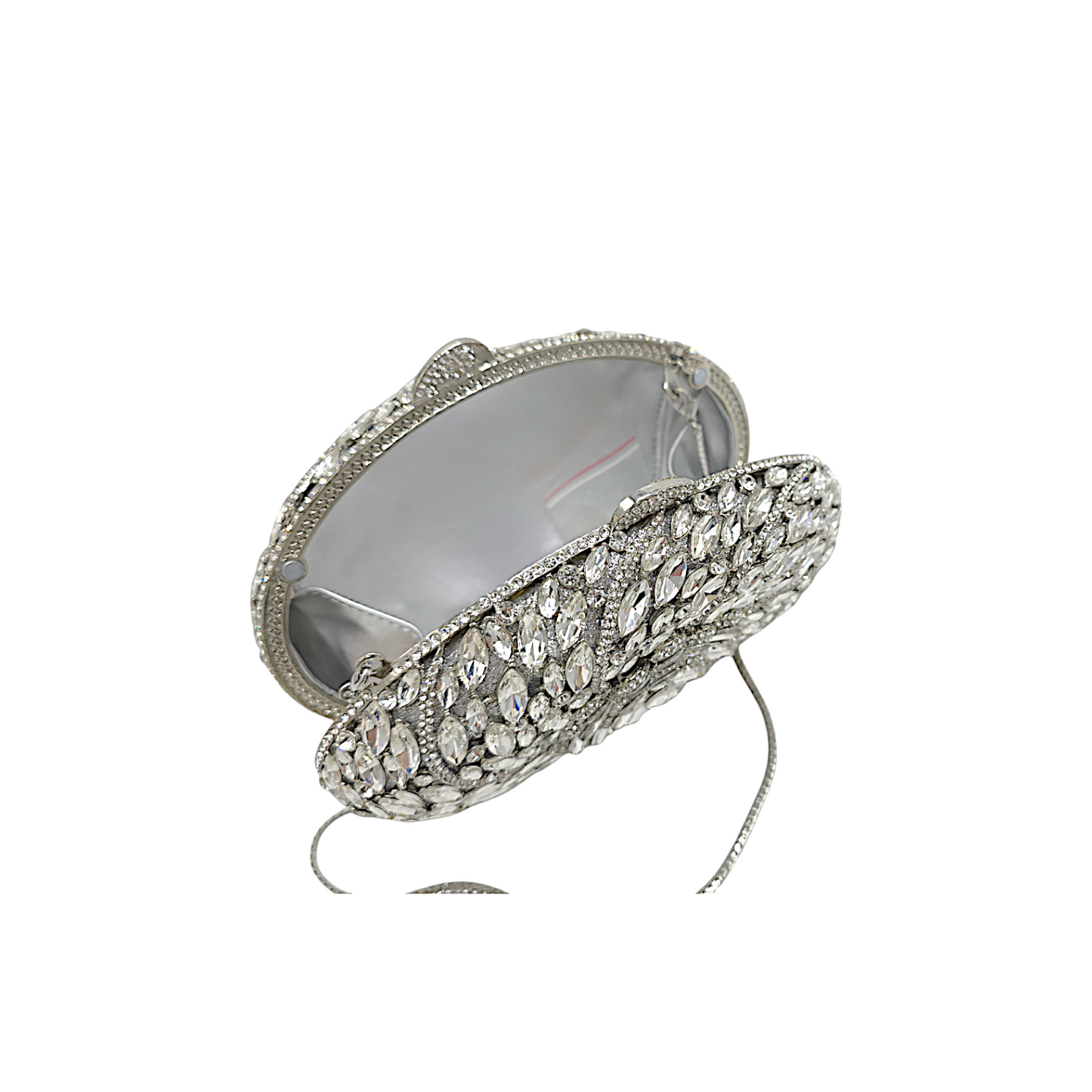 Oval Floral Clutch - Fashion Vogue