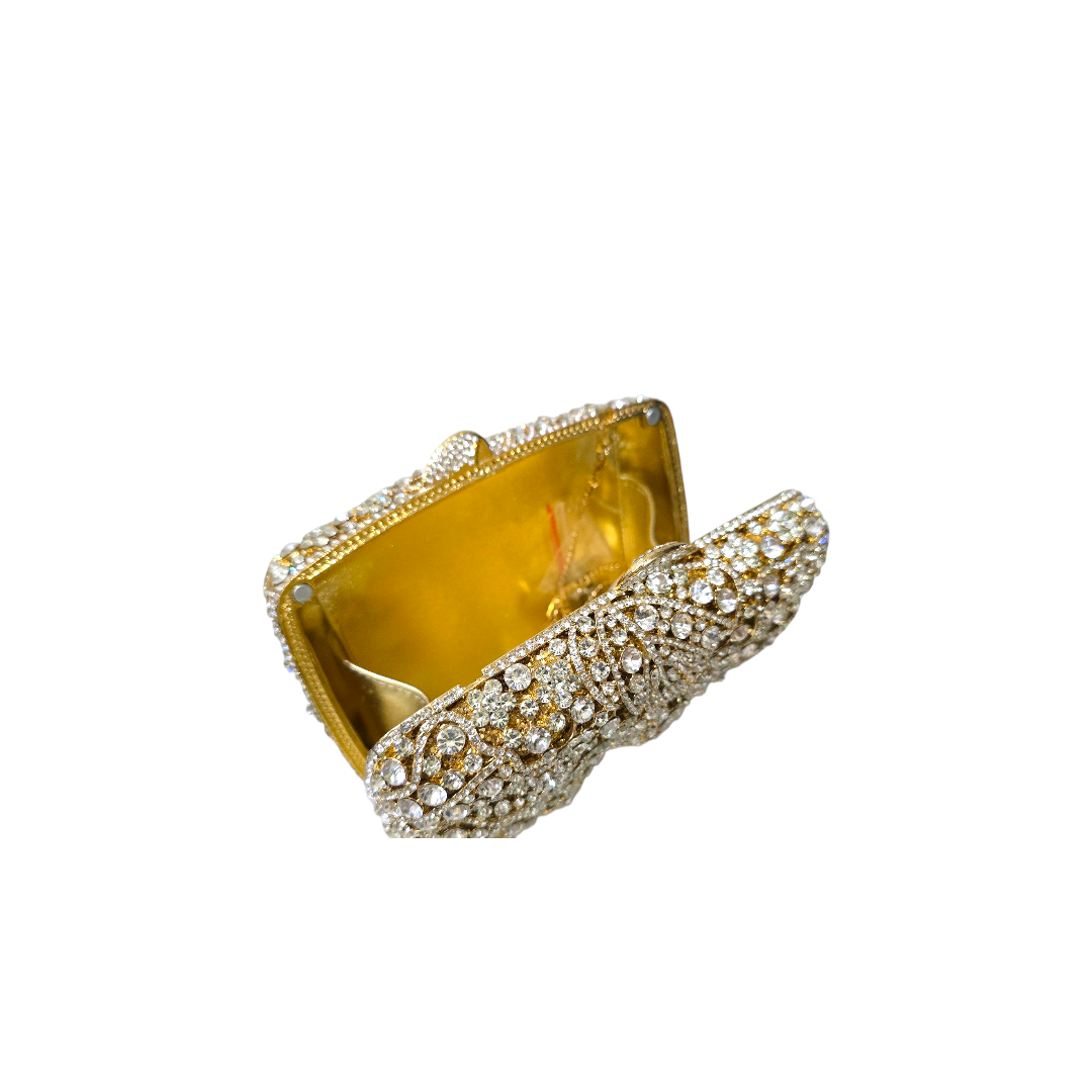 Luxury Crystal Embellished Clutch - Fashion Vogue