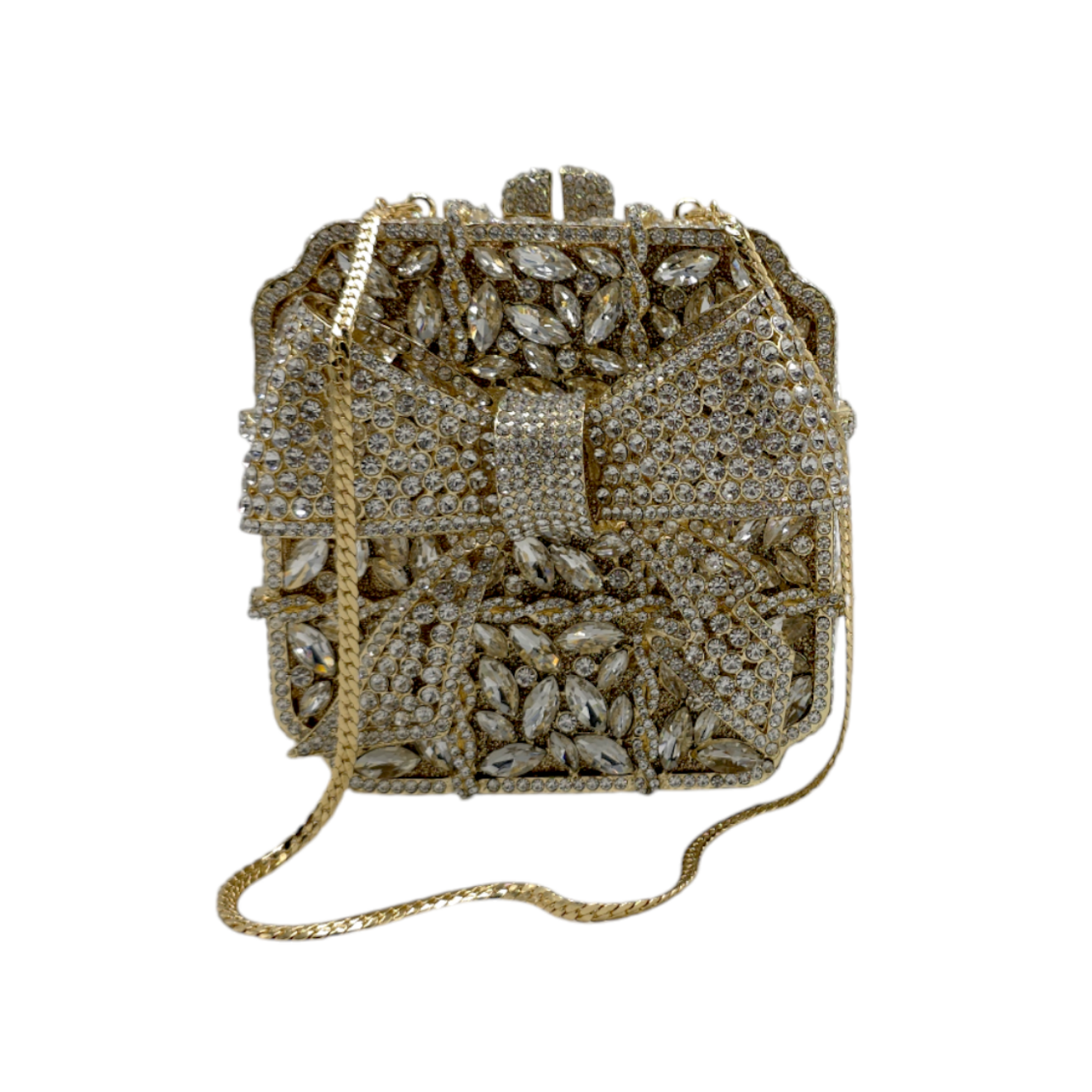 Bow Styled Box Clutch - Fashion Vogue 