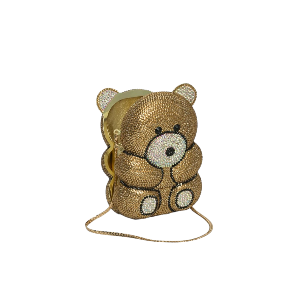 Crystal Teddy Bear Clutch - Fashion Vogue 