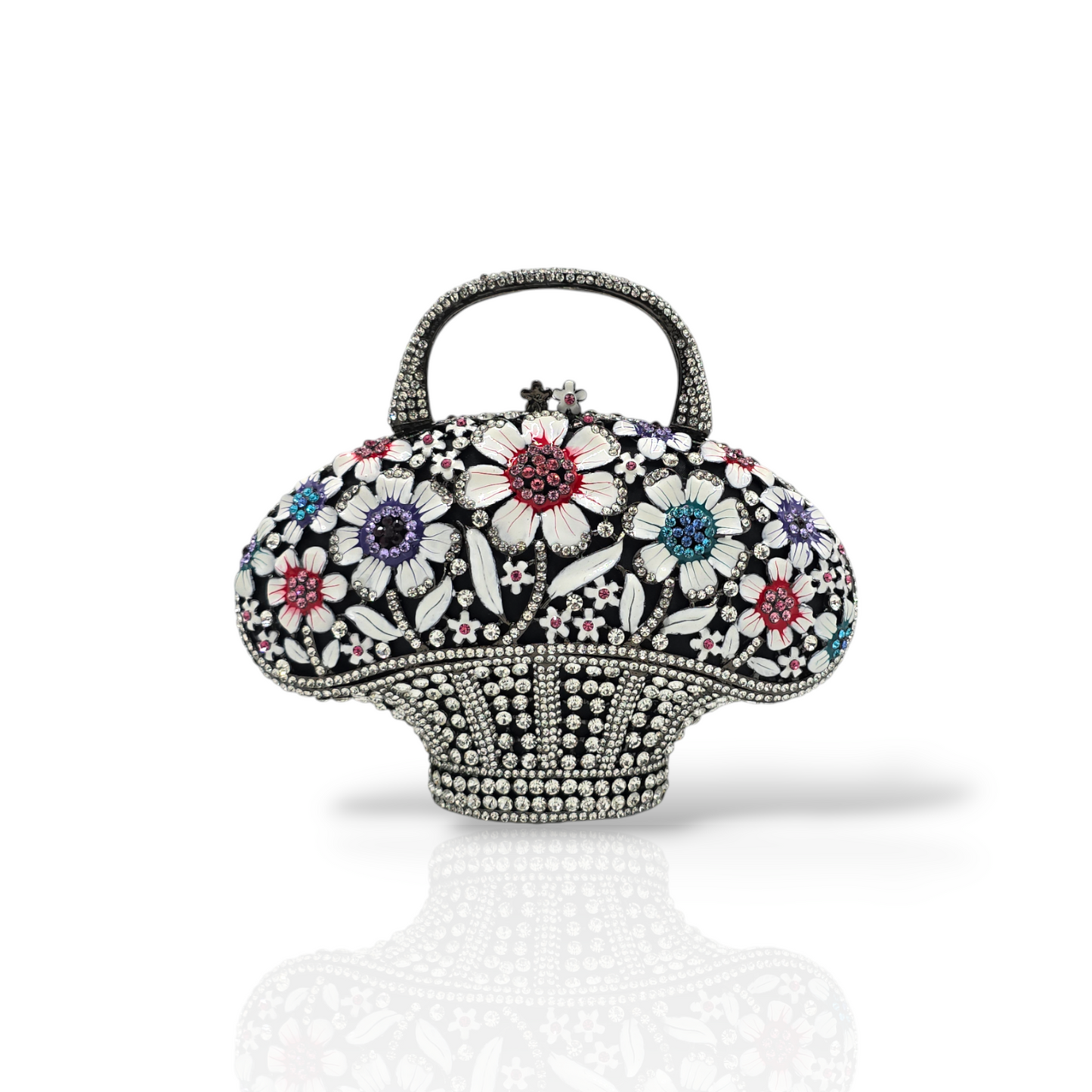 Stylish Flower Basket Clutch - Fashion Vogue 