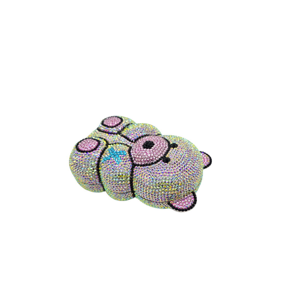 Crystal Teddy Bear Clutch - Fashion Vogue 