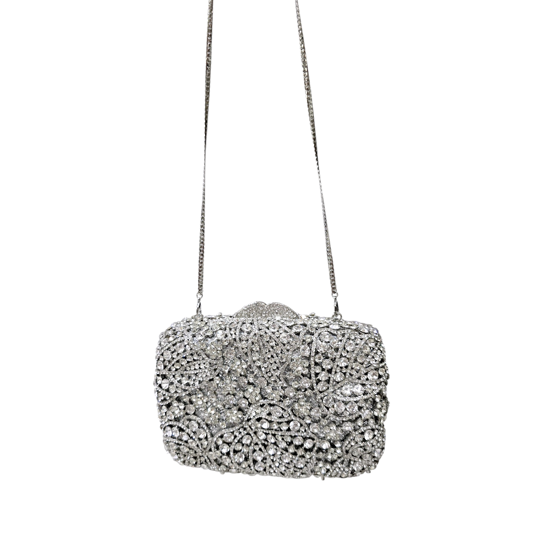 Luxury Crystal Embellished Clutch - Fashion Vogue 