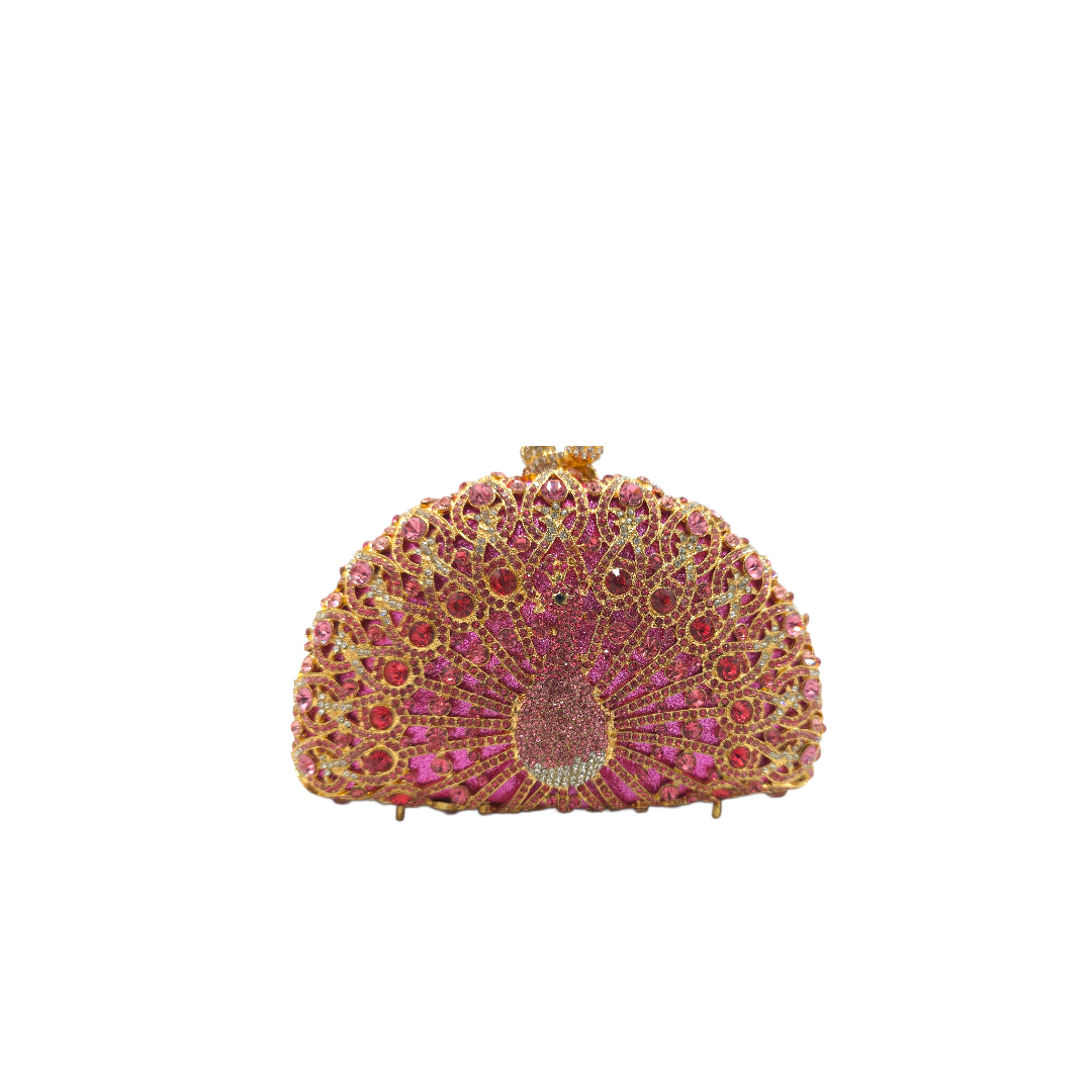 Dazzling Peacock Clutch - Fashion Vogue 