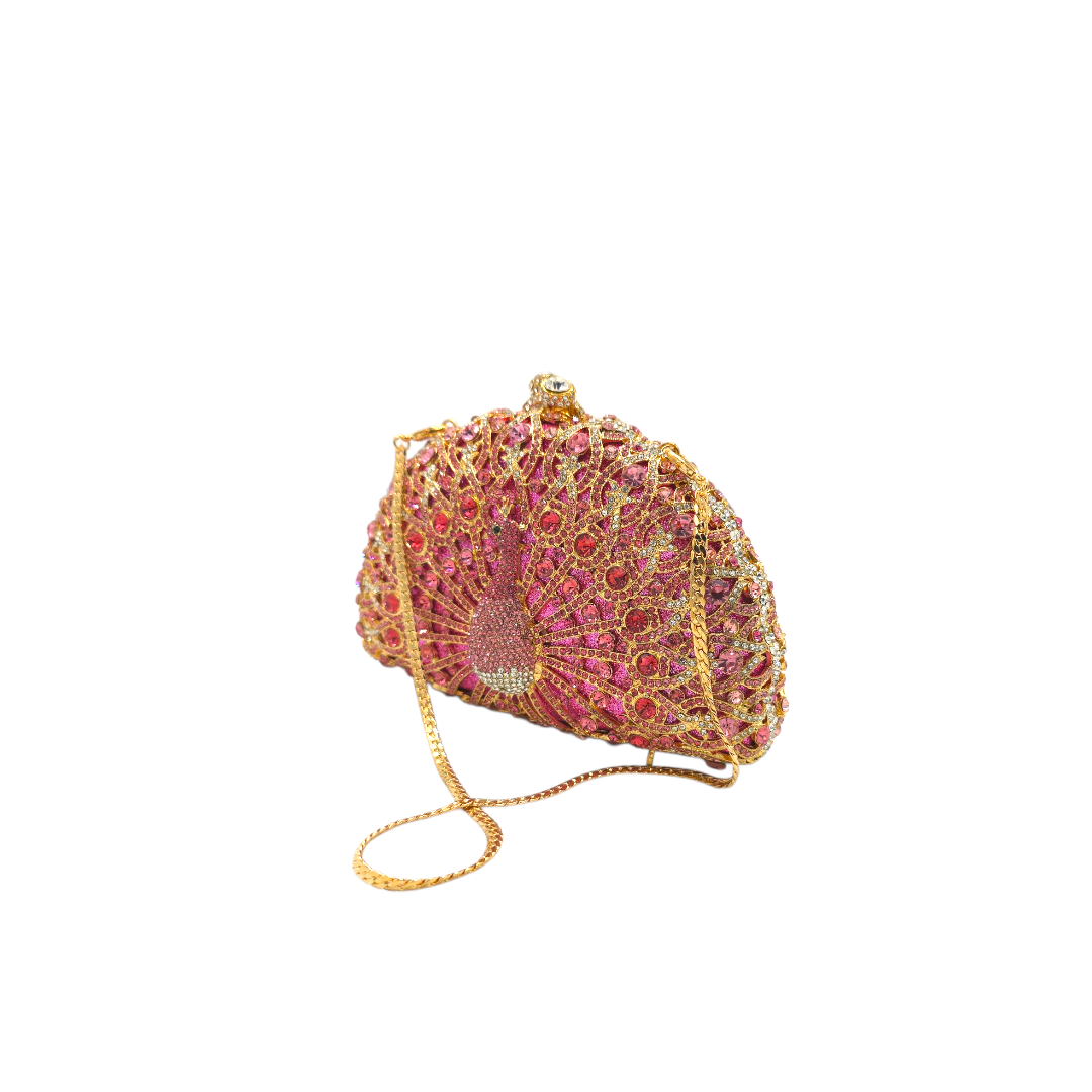 Dazzling Peacock Clutch - Fashion Vogue 