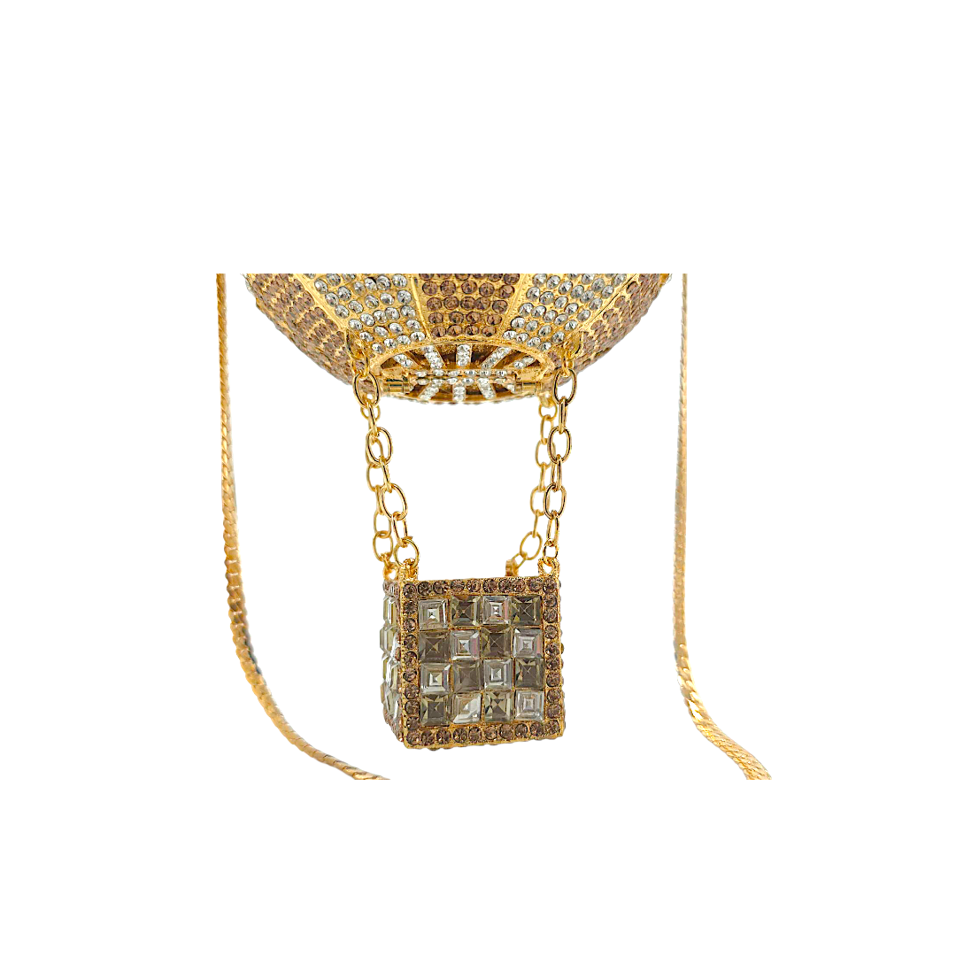 Hot Air Balloon Rhinestone Clutch - Fashion Vogue 