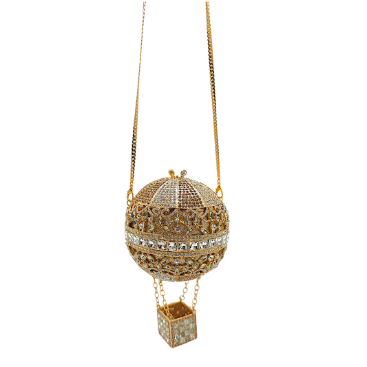 Hot Air Balloon Rhinestone Clutch - Fashion Vogue 