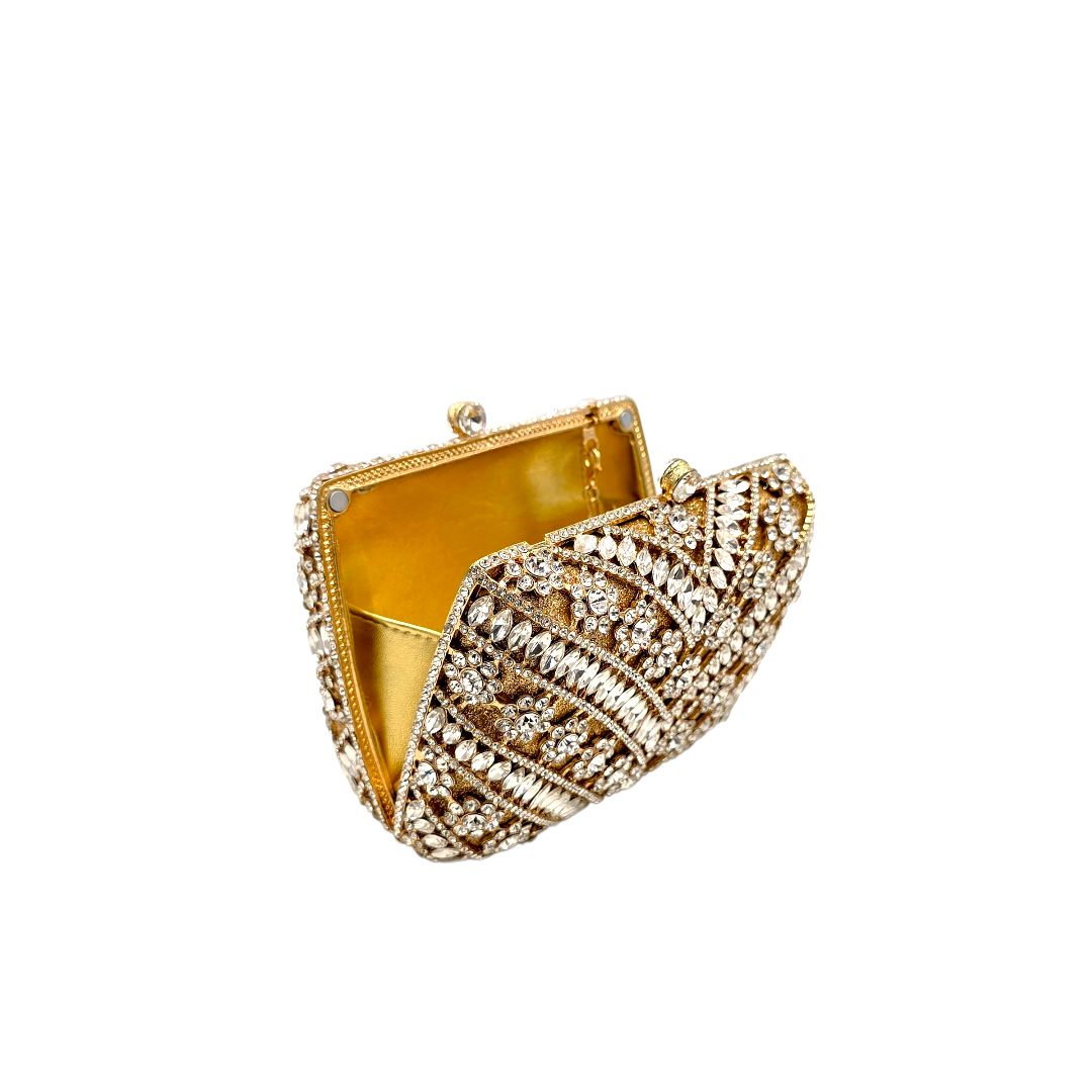 Elegant Embellished Crystal Clutch - FH03 - Fashion Vogue 
