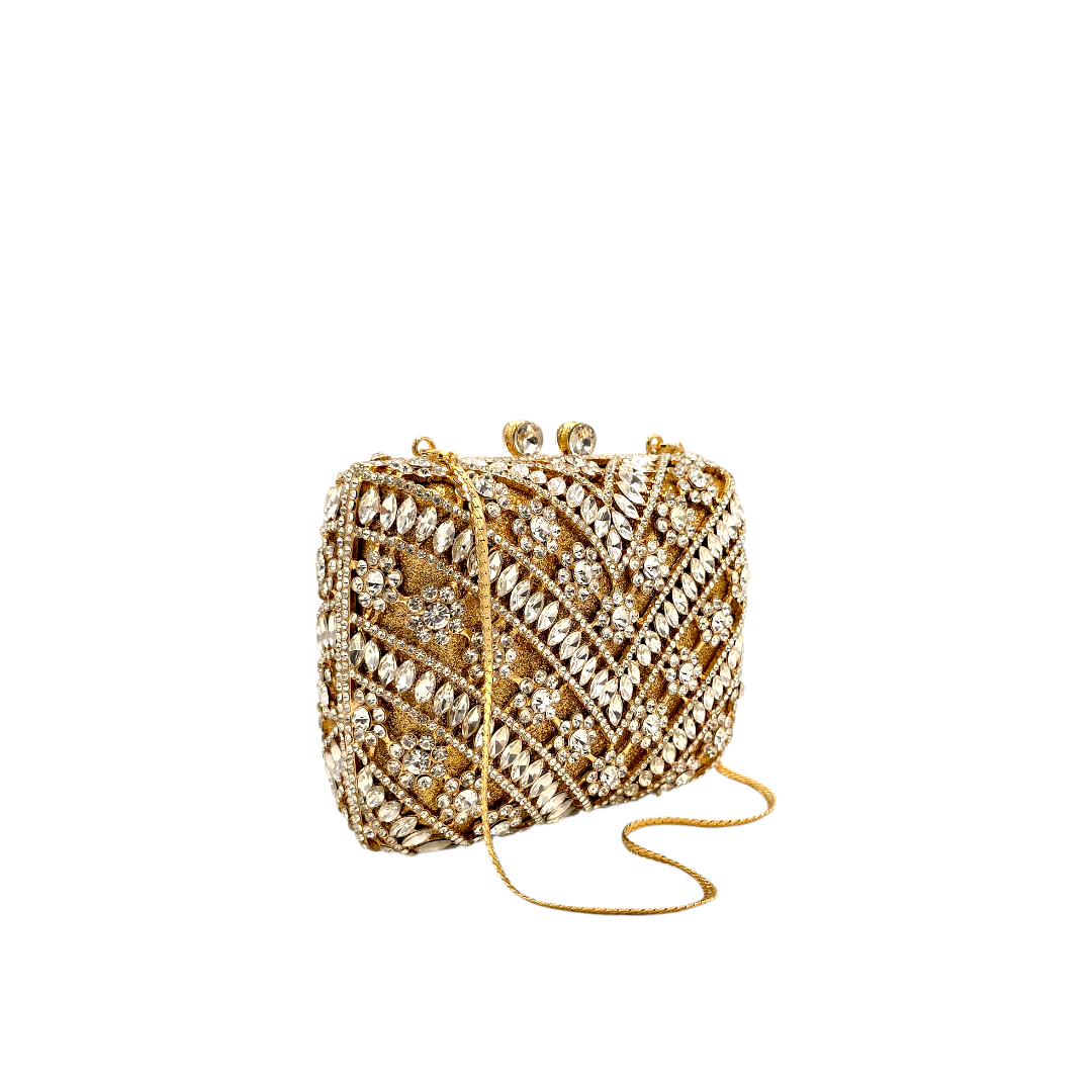 Elegant Embellished Crystal Clutch - FH03 - Fashion Vogue 