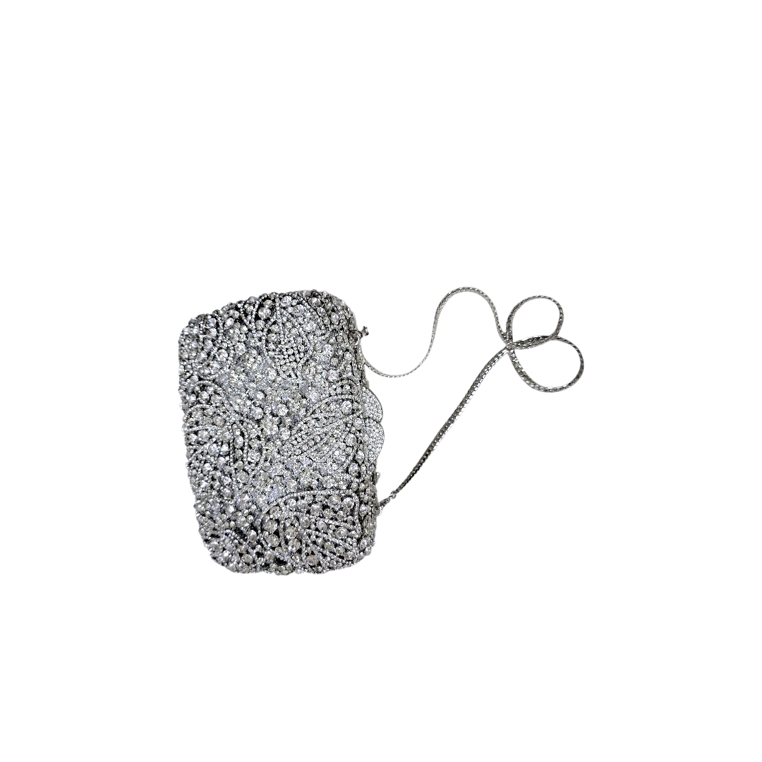 Luxury Crystal Embellished Clutch - Fashion Vogue 