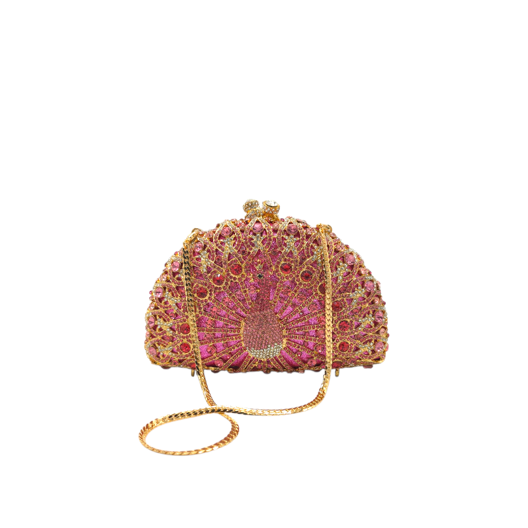Dazzling Peacock Clutch - Fashion Vogue 