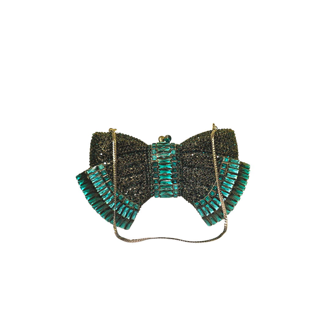 Crystal Bow Clutch -1899 - Fashion Vogue 