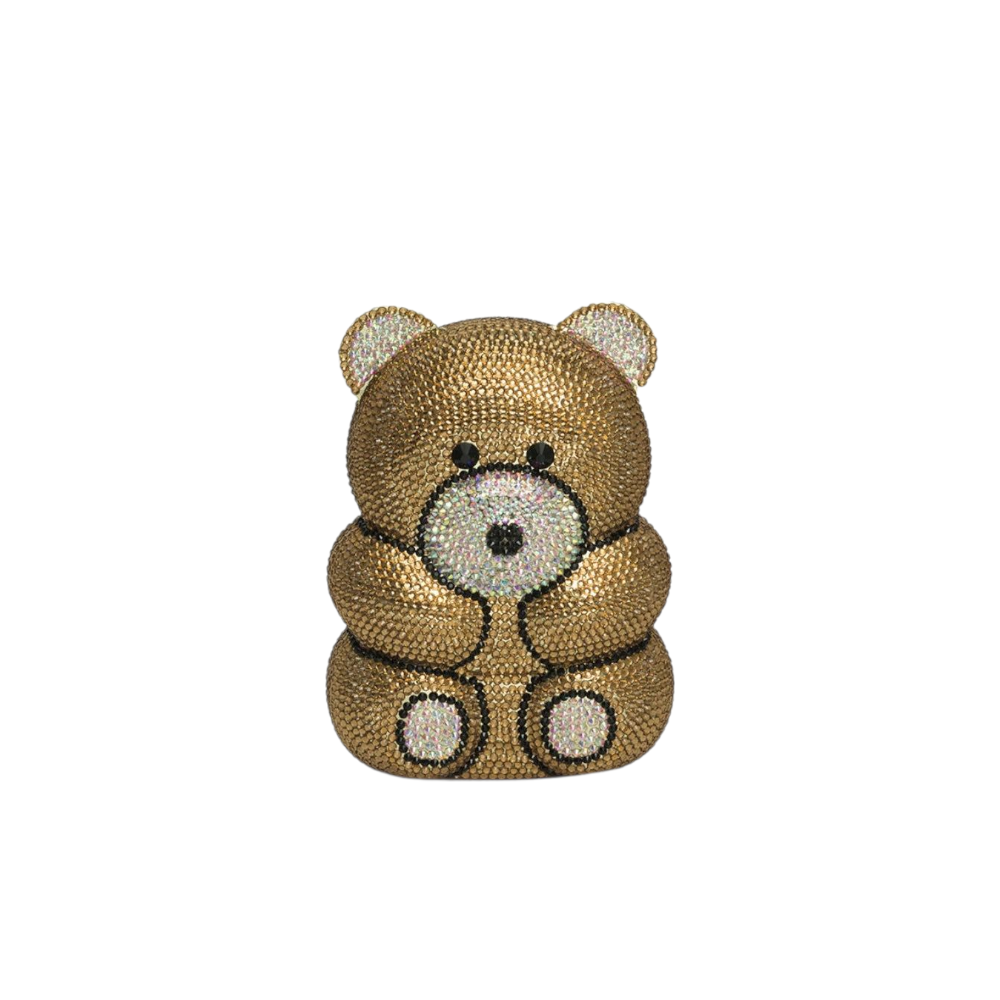 Crystal Teddy Bear Clutch - Fashion Vogue 
