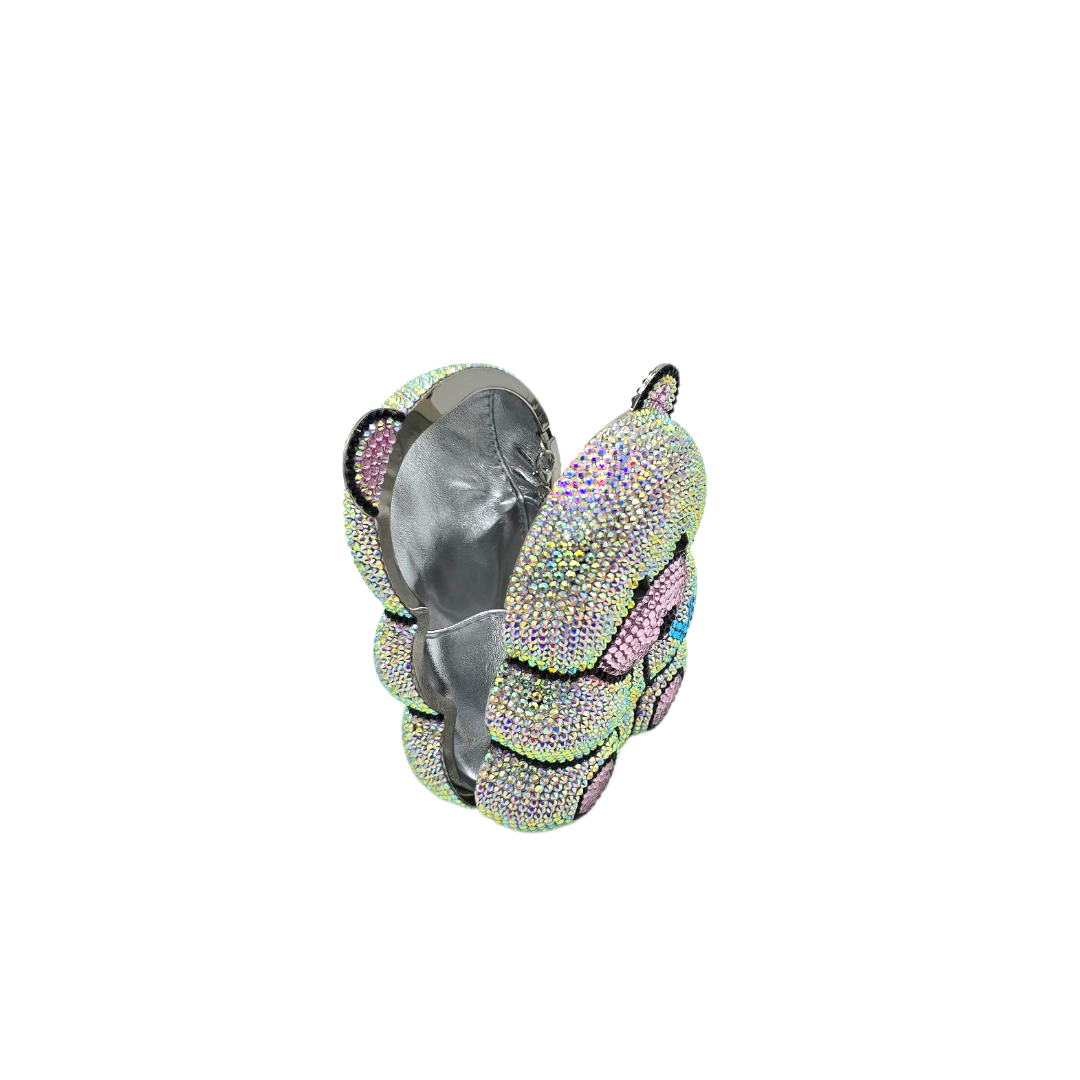 Crystal Teddy Bear Clutch - Fashion Vogue 