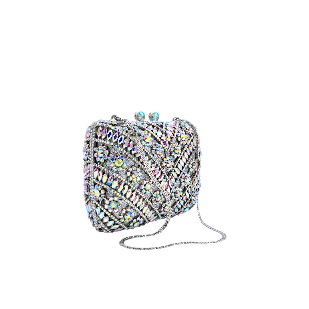 Elegant Embellished Crystal Clutch - FH03 - Fashion Vogue 