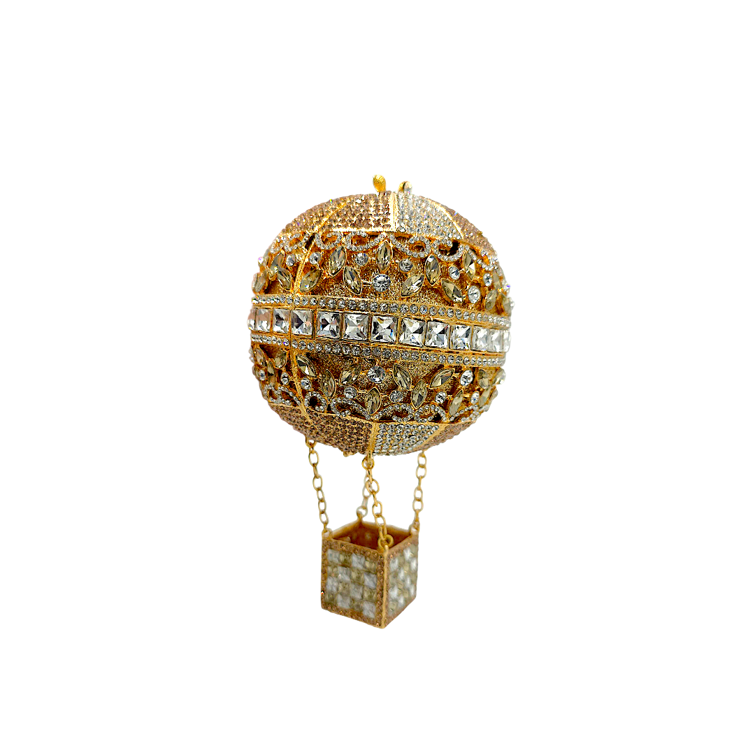 Hot Air Balloon Rhinestone Clutch - Fashion Vogue 