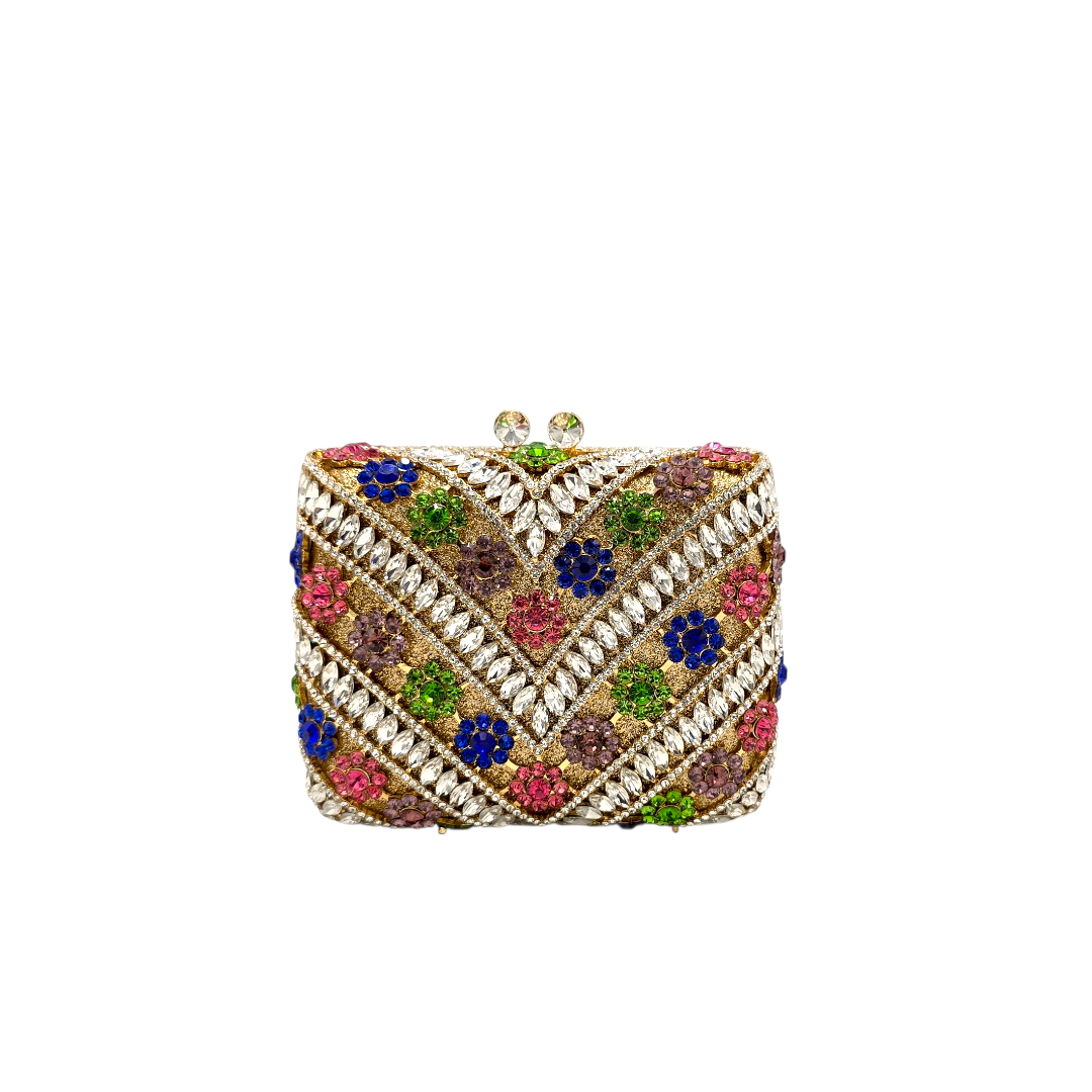 Elegant Embellished Crystal Clutch - FH03 - Fashion Vogue 