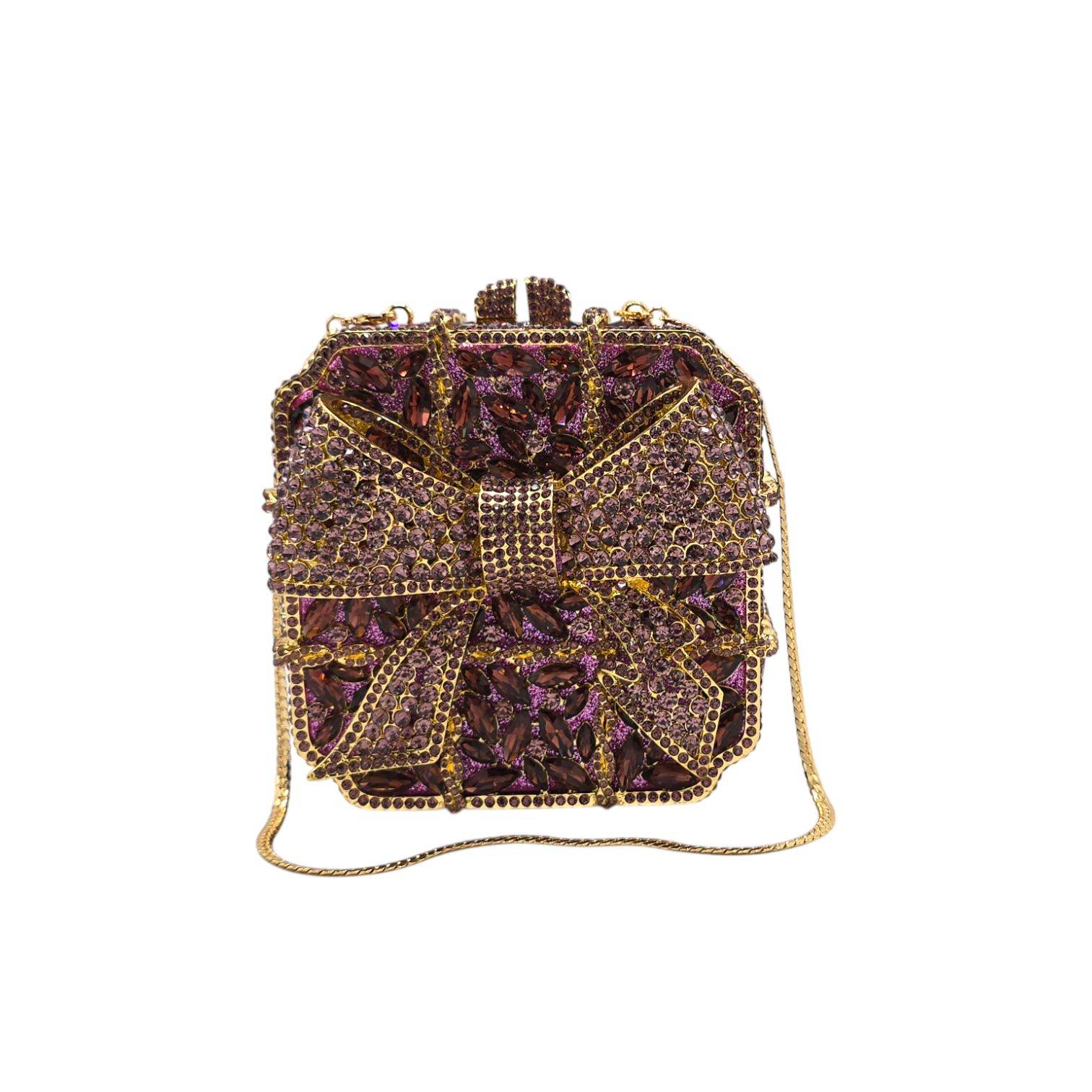 Bow Styled Box Clutch - Fashion Vogue 