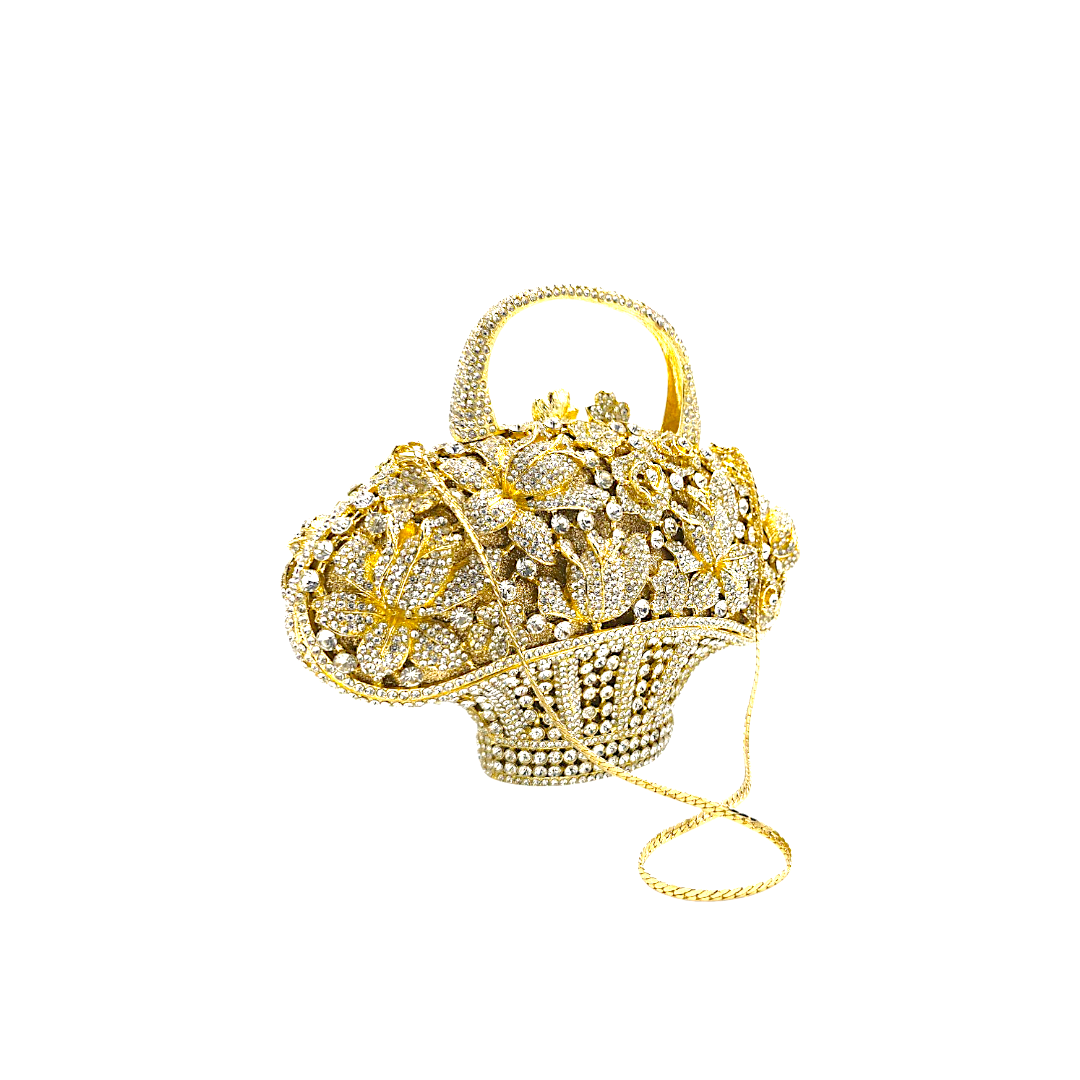 Stylish Flower Basket Clutch - Fashion Vogue 