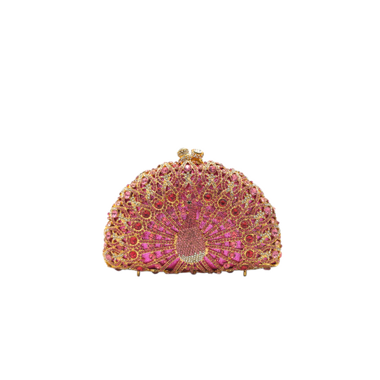 Dazzling Peacock Clutch - Fashion Vogue 