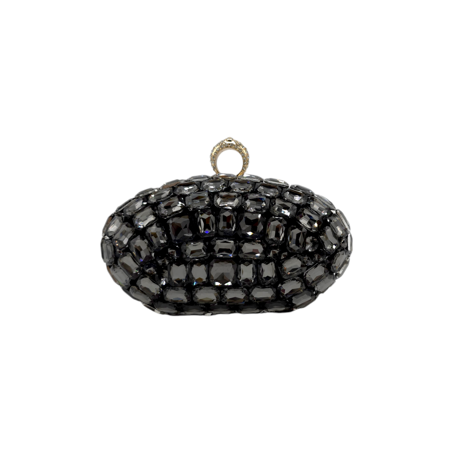 Oval Shaped Mini Stone Clutch - Fashion Vogue 