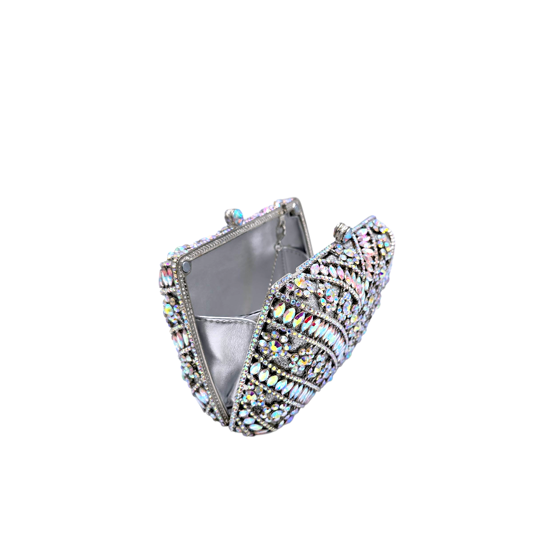 Elegant Embellished Crystal Clutch - FH03 - Fashion Vogue 