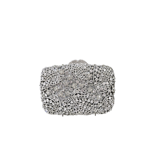 Luxury Crystal Embellished Clutch - Fashion Vogue 