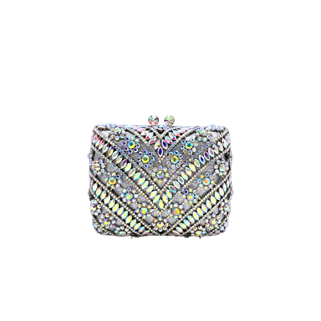 Elegant Embellished Crystal Clutch - FH03 - Fashion Vogue 