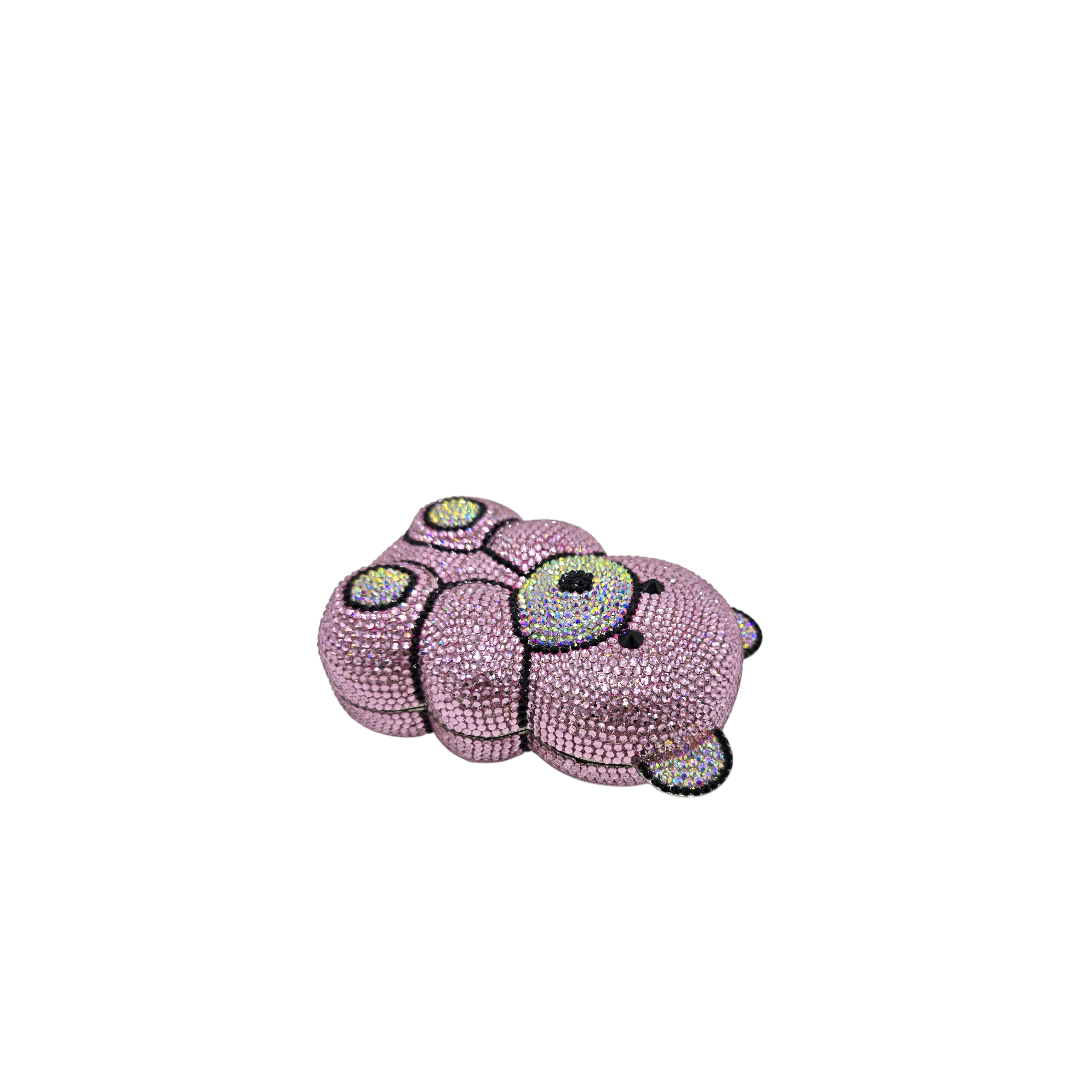 Crystal Teddy Bear Clutch - Fashion Vogue 