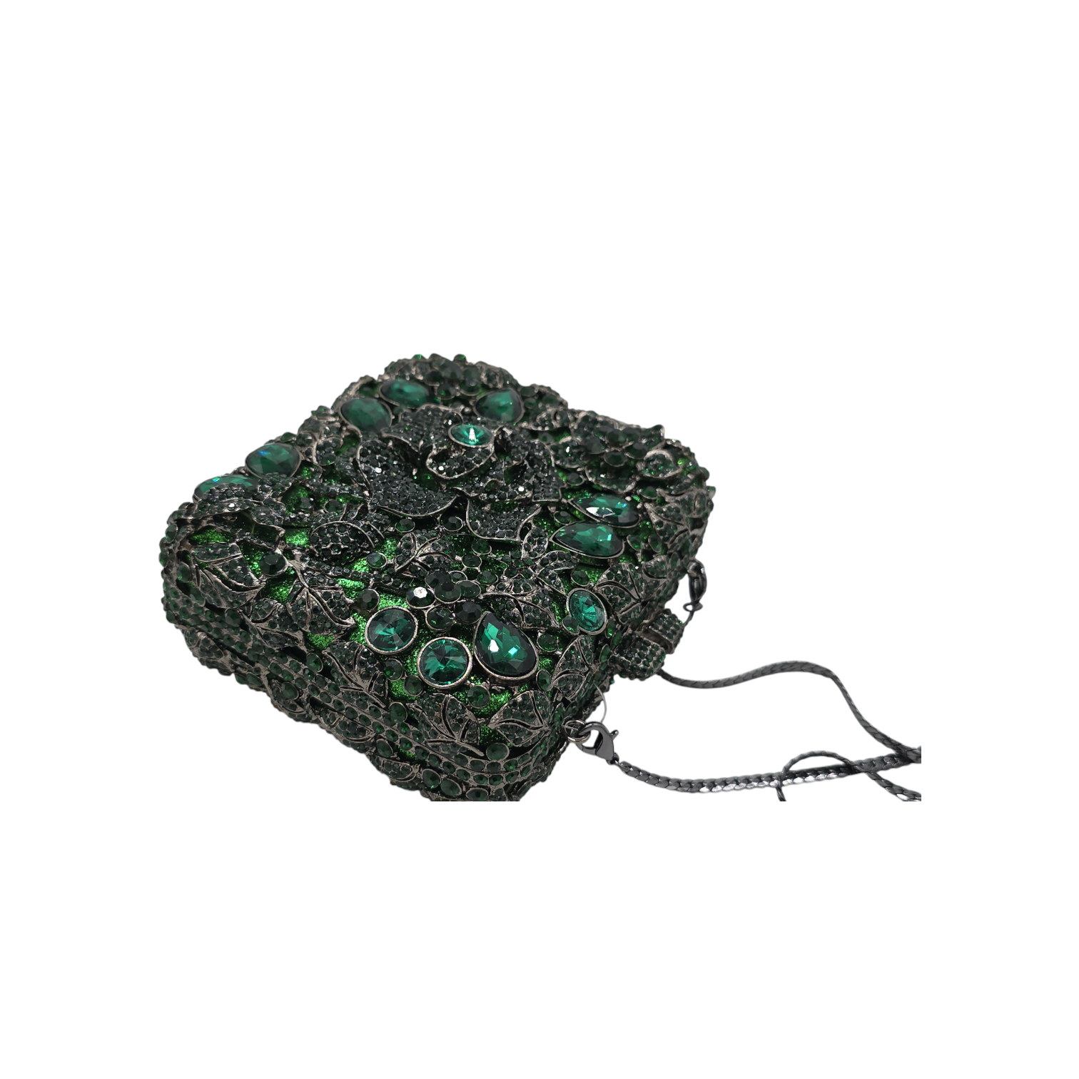 Square shape Rose Flower Clutch - Fashion Vogue 