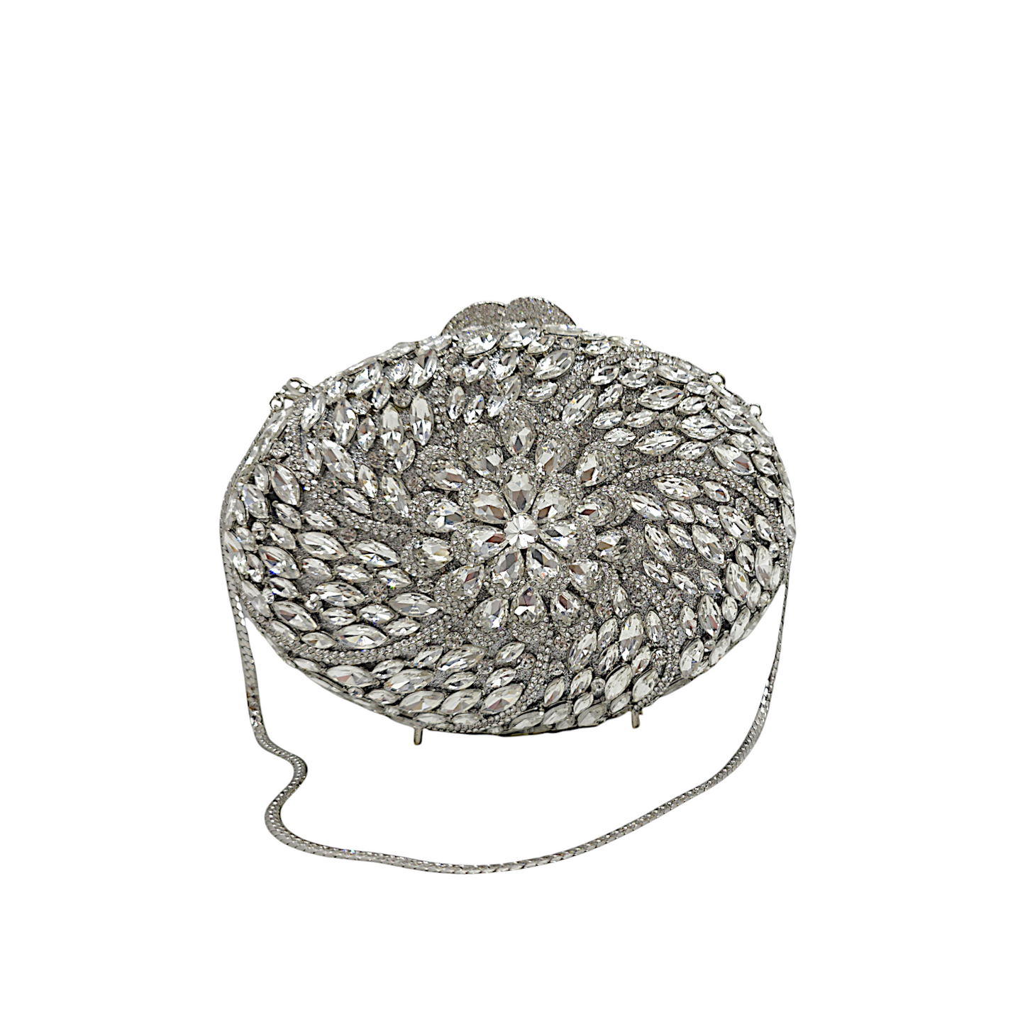 Oval Floral Clutch - Fashion Vogue 