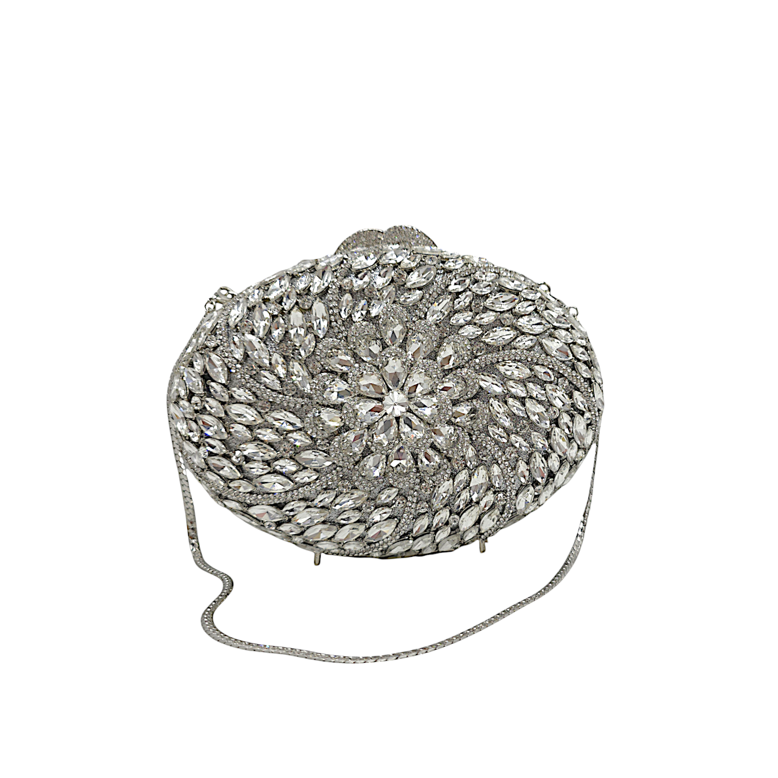 Oval Floral Clutch - Fashion Vogue 