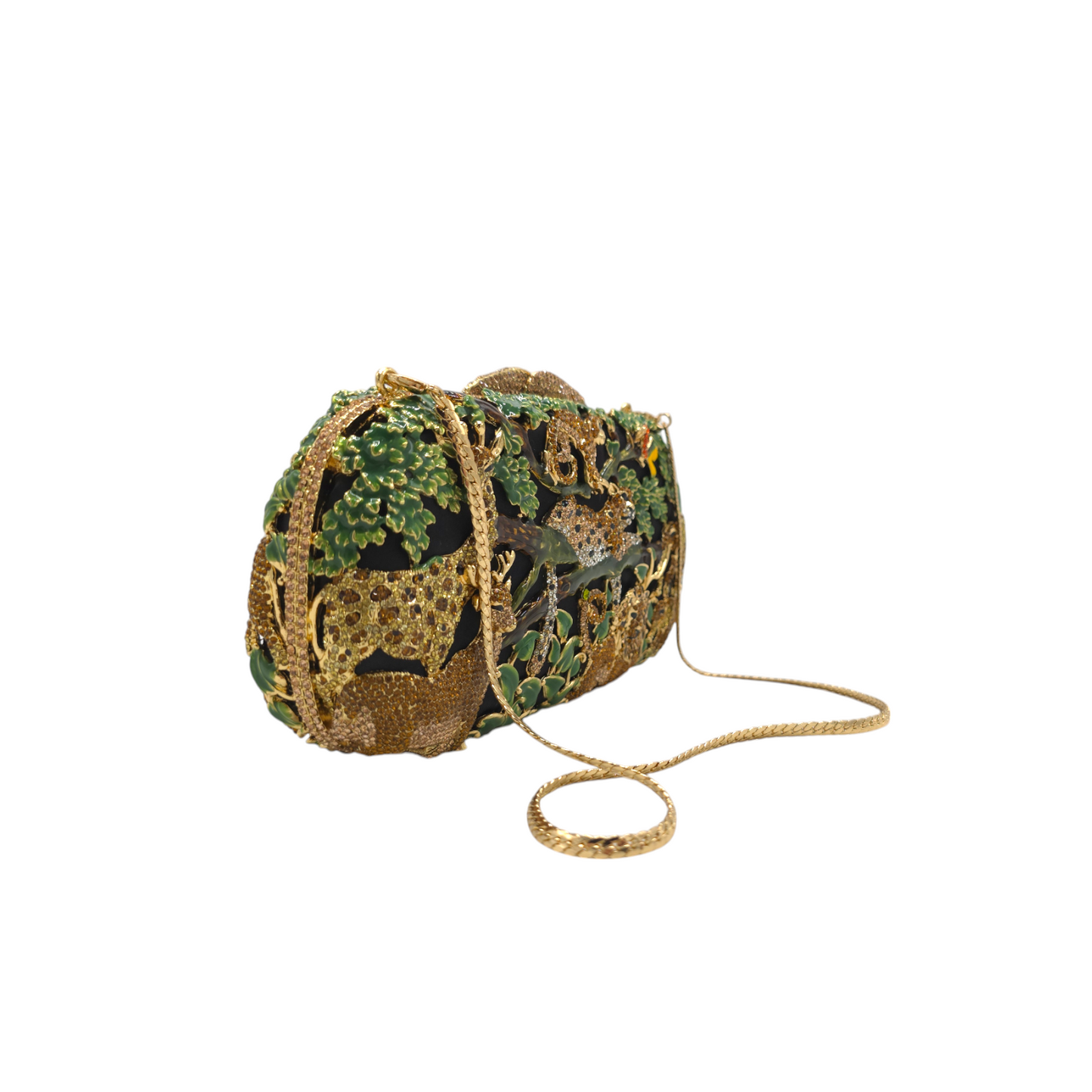 Crystal Animal Jungle Clutch - Fashion Vogue 