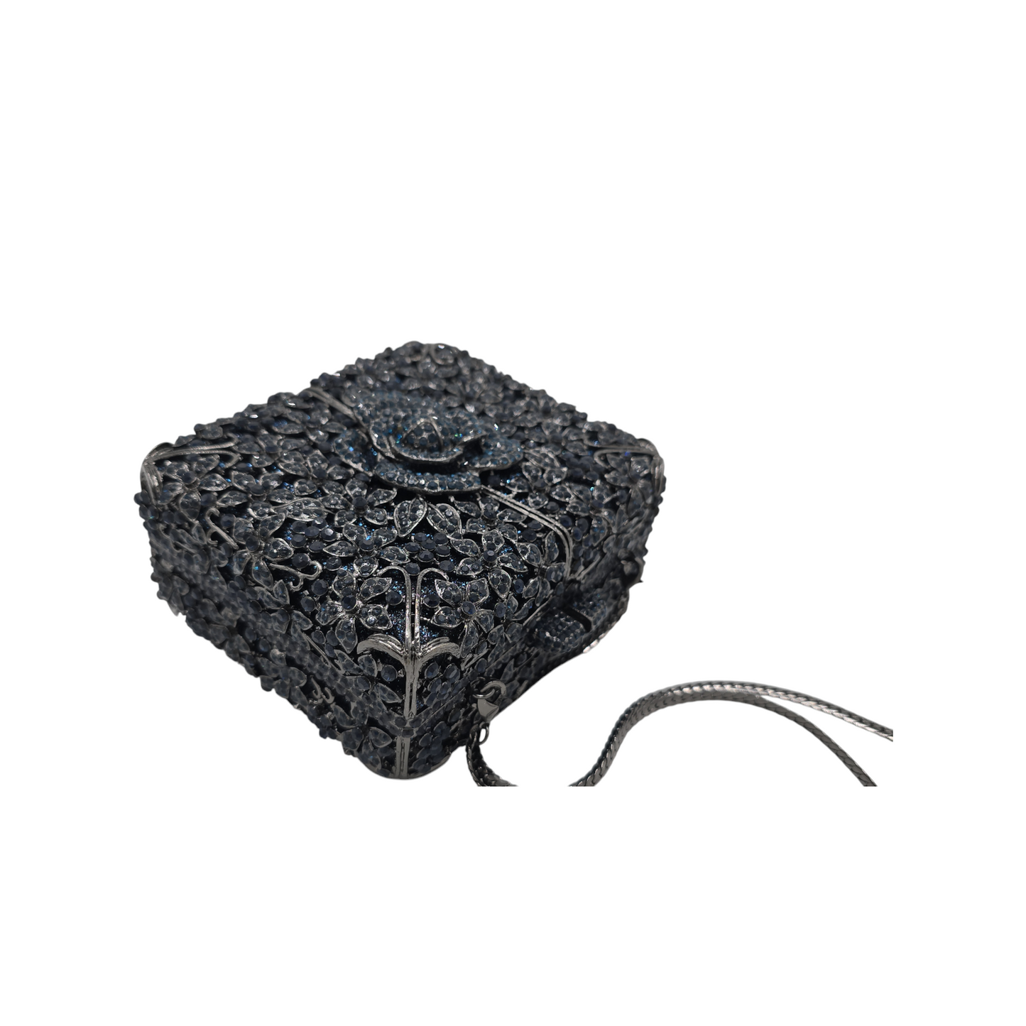 Square Rose Flower Clutch - Fashion Vogue 