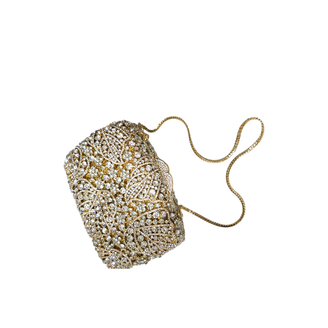 Luxury Crystal Embellished Clutch - Fashion Vogue 