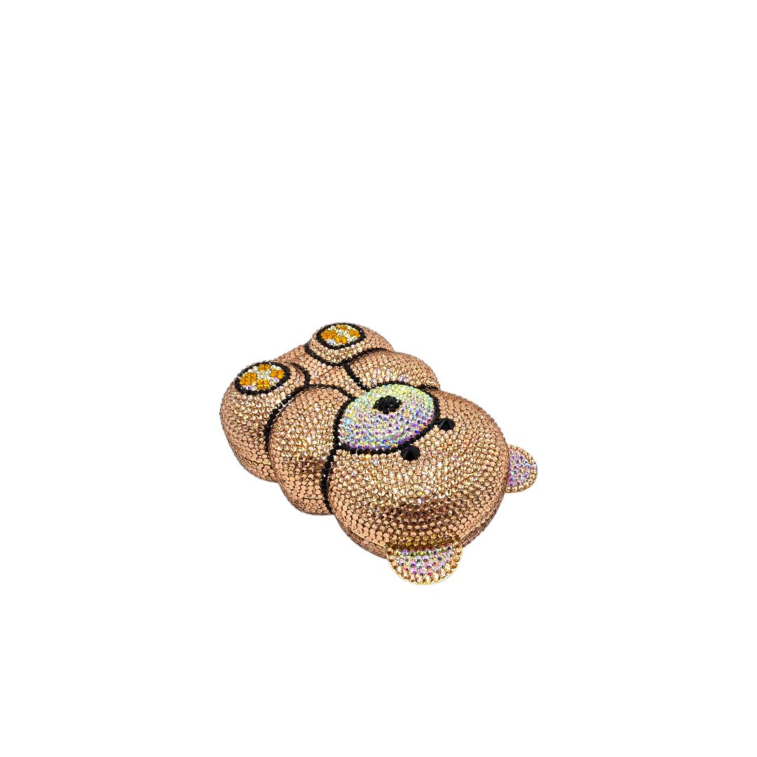 Crystal Teddy Bear Clutch - Fashion Vogue 