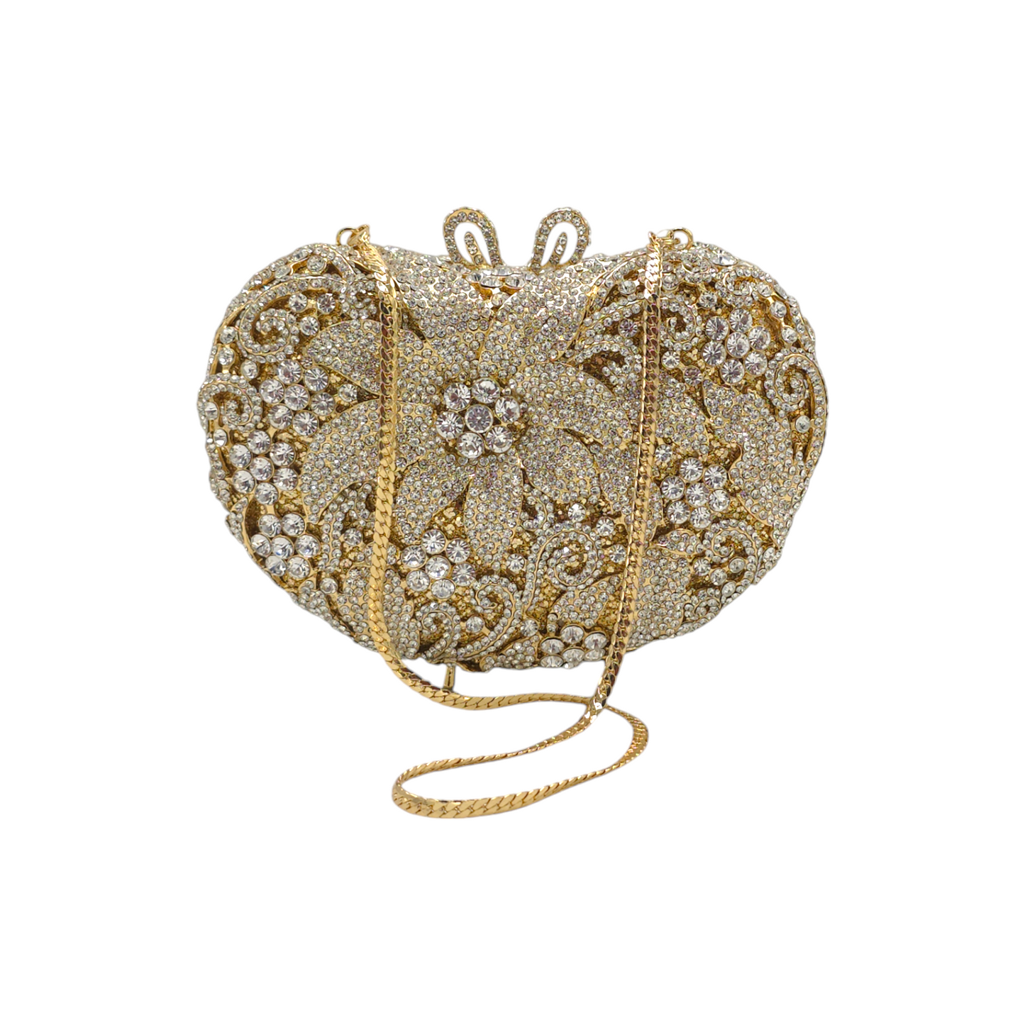 Apple Shaped Flower Clutch - Fashion Vogue 