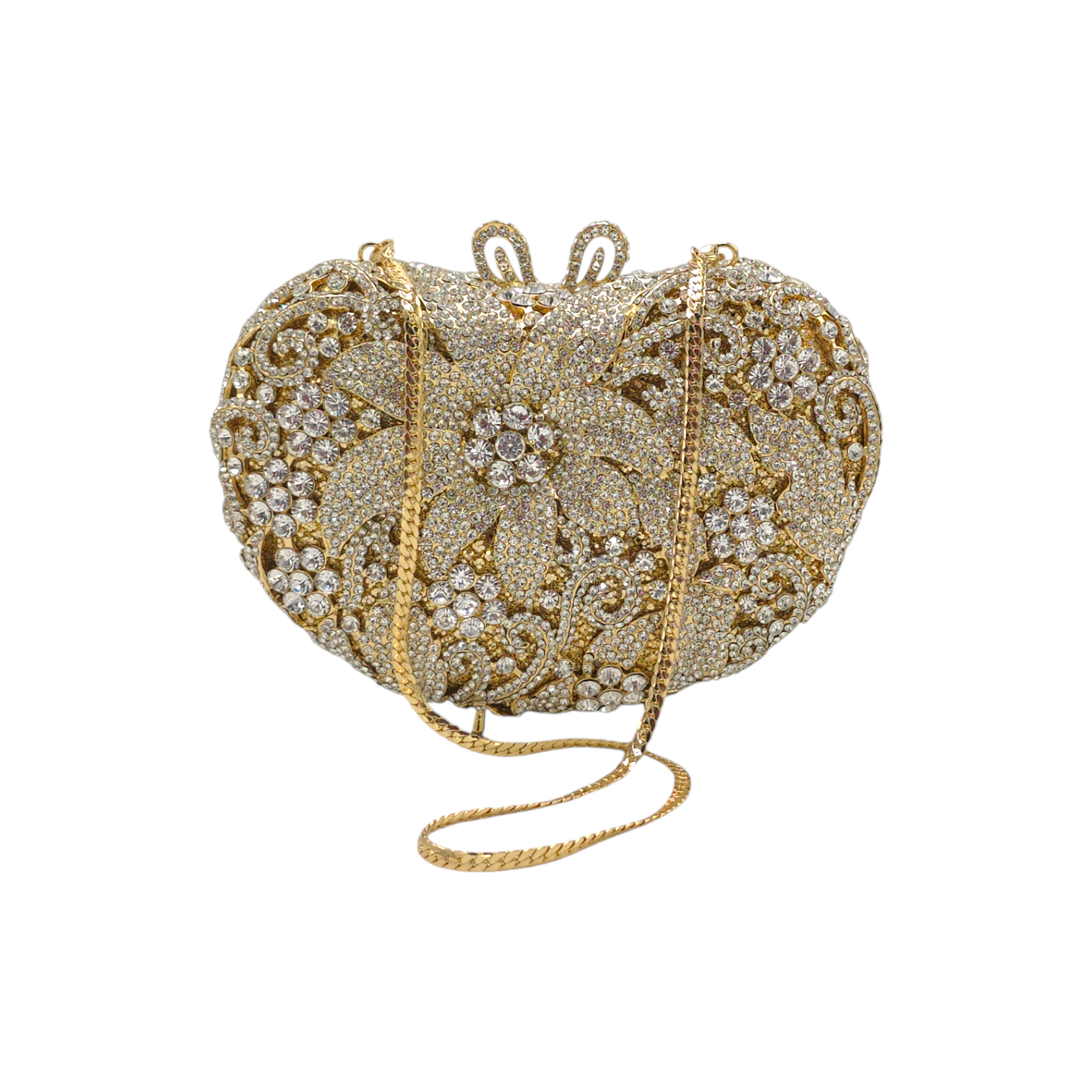 Apple Shaped Flower Clutch - Fashion Vogue 