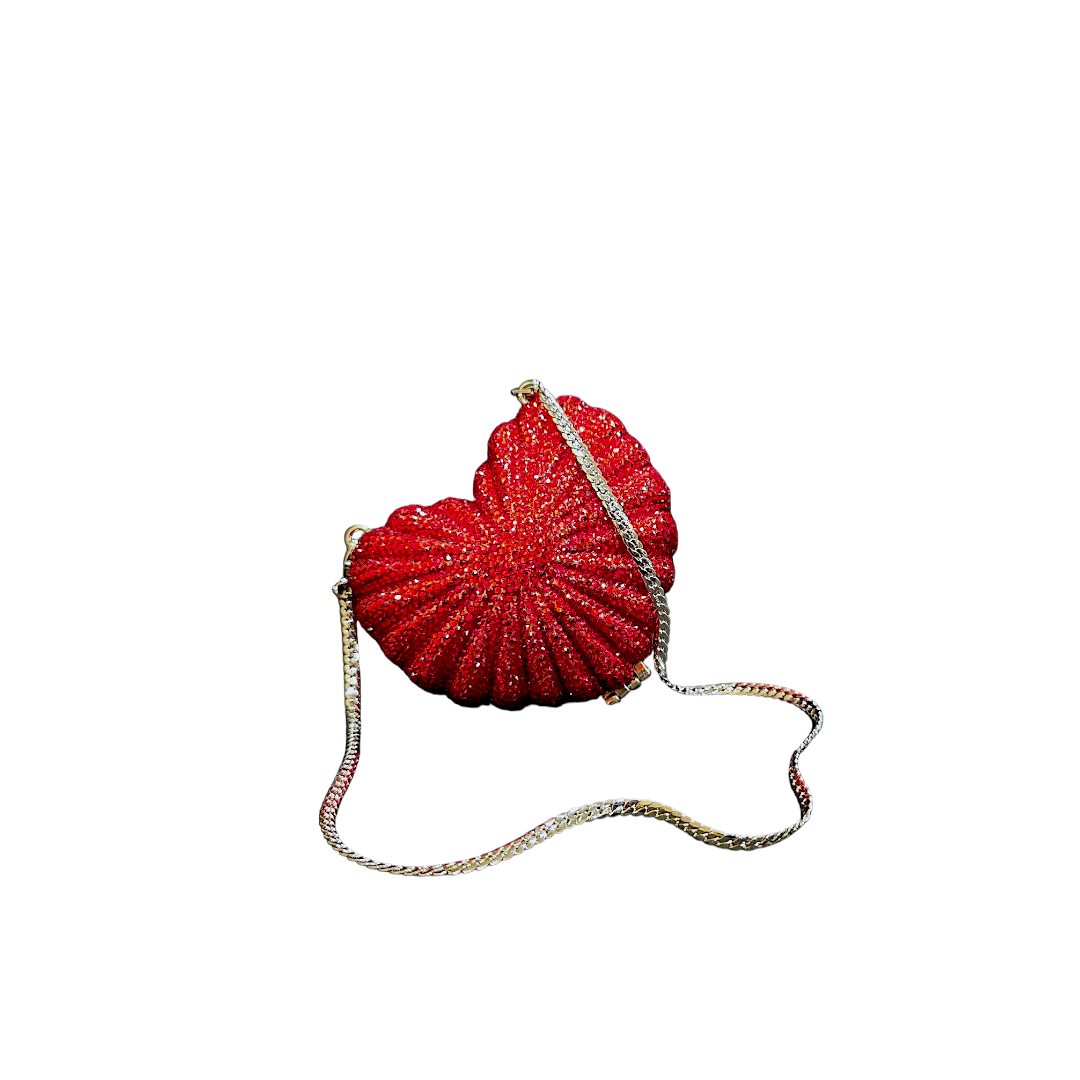 Mini Heart Swarovski Clutch 