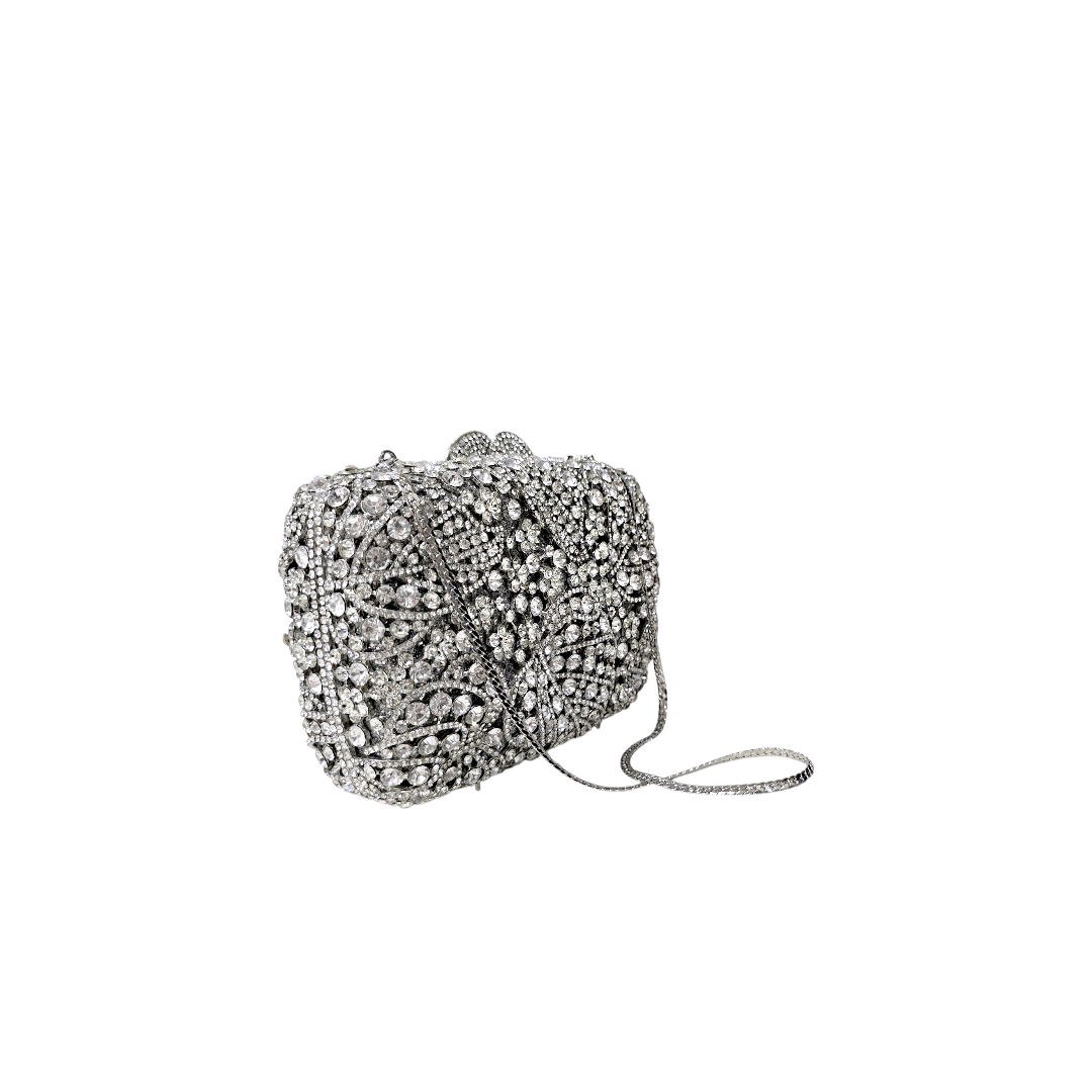 Luxury Crystal Embellished Clutch - Fashion Vogue 