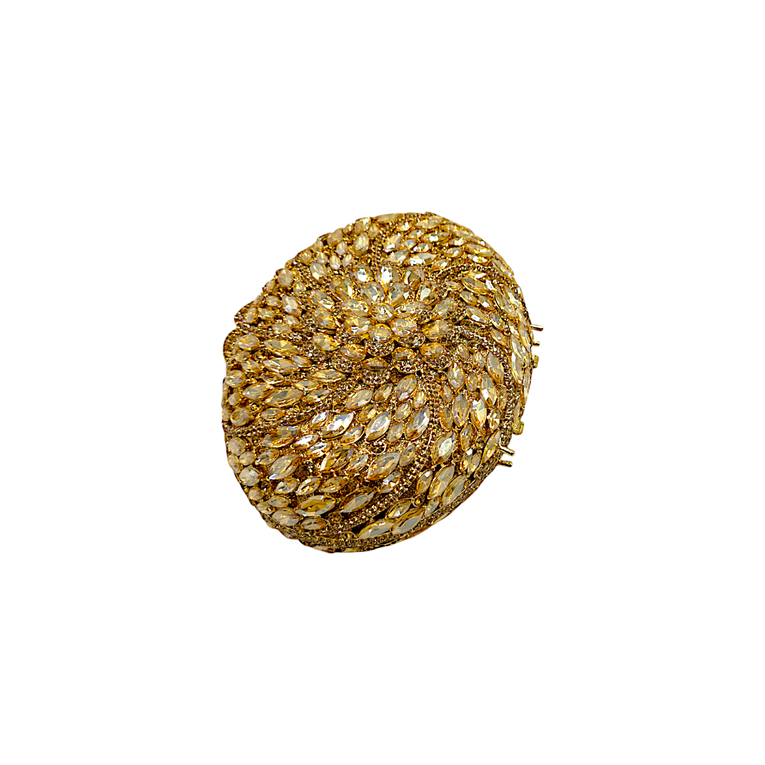 Oval Floral Clutch - Fashion Vogue 