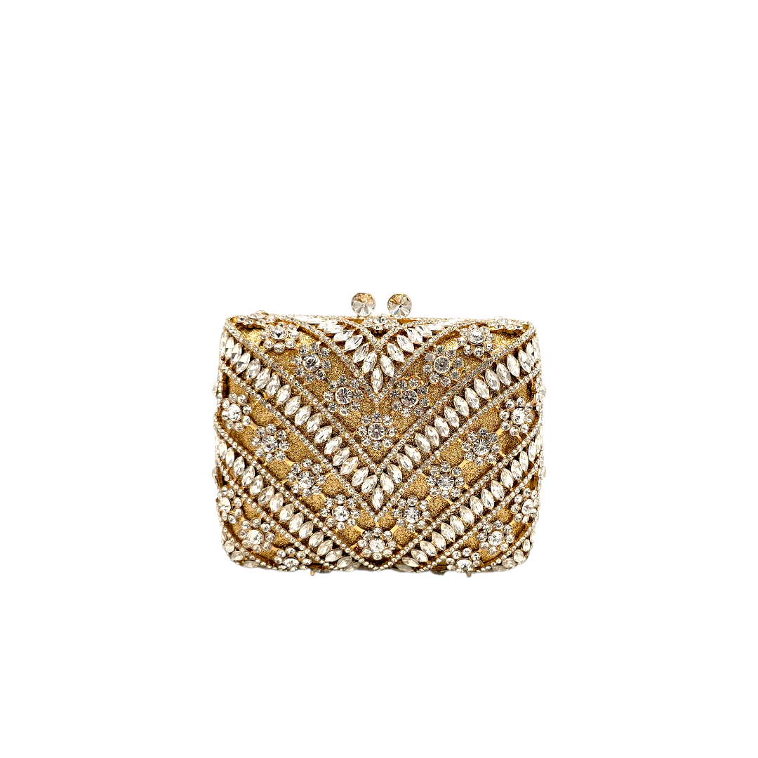 Elegant Embellished Crystal Clutch - FH03 - Fashion Vogue 