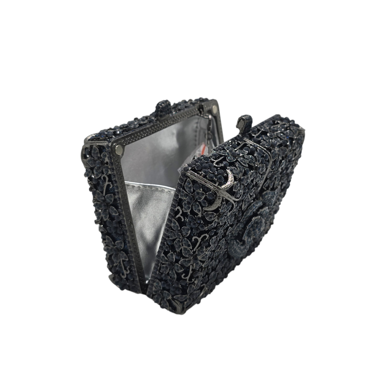 Square Rose Flower Clutch - Fashion Vogue 