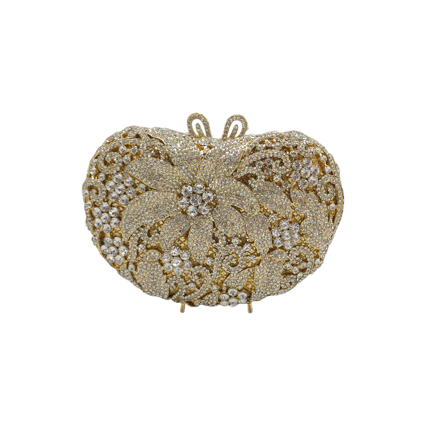 Apple Shaped Flower Clutch - Fashion Vogue 
