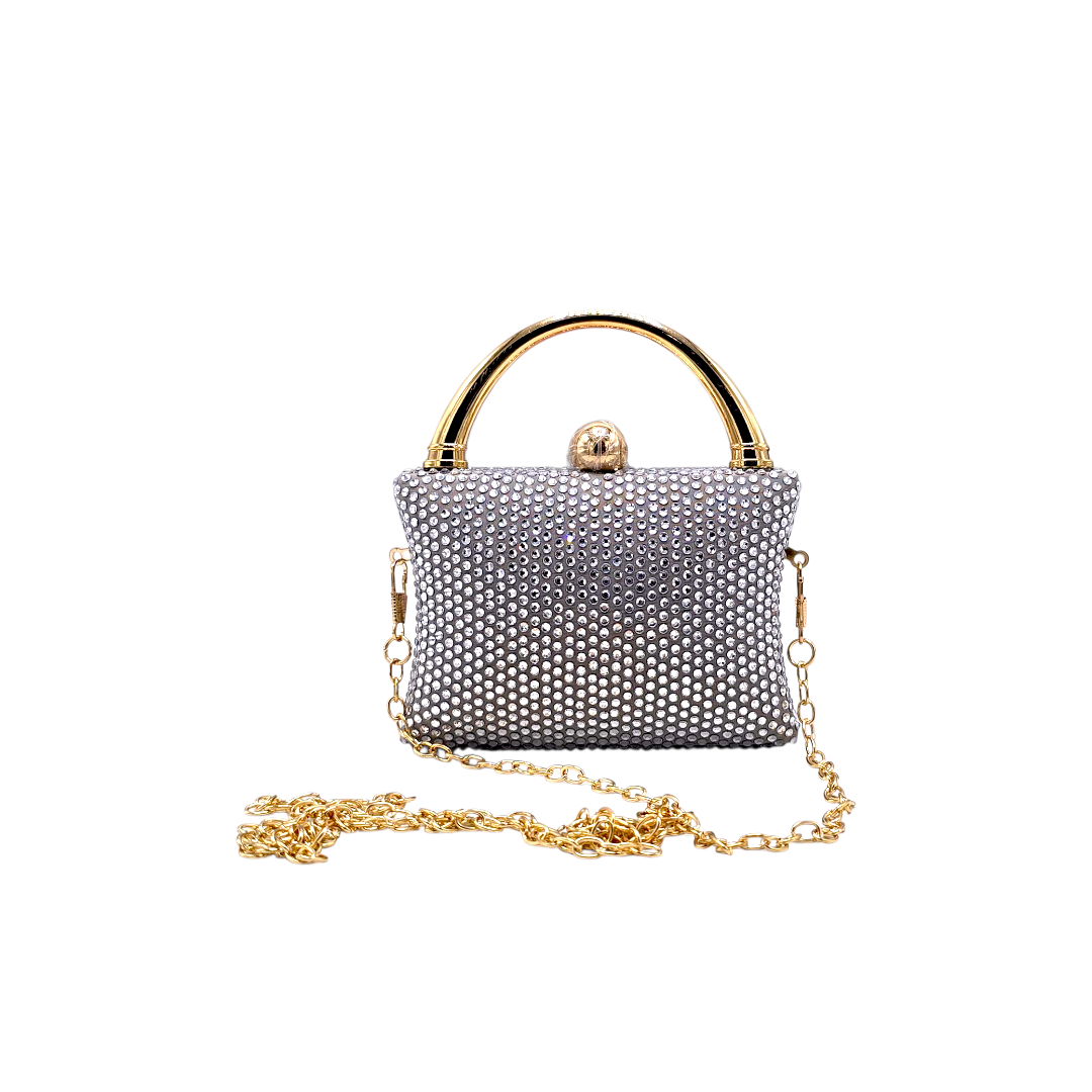 Mini Rhinestone Clutch - Fashion Vogue 