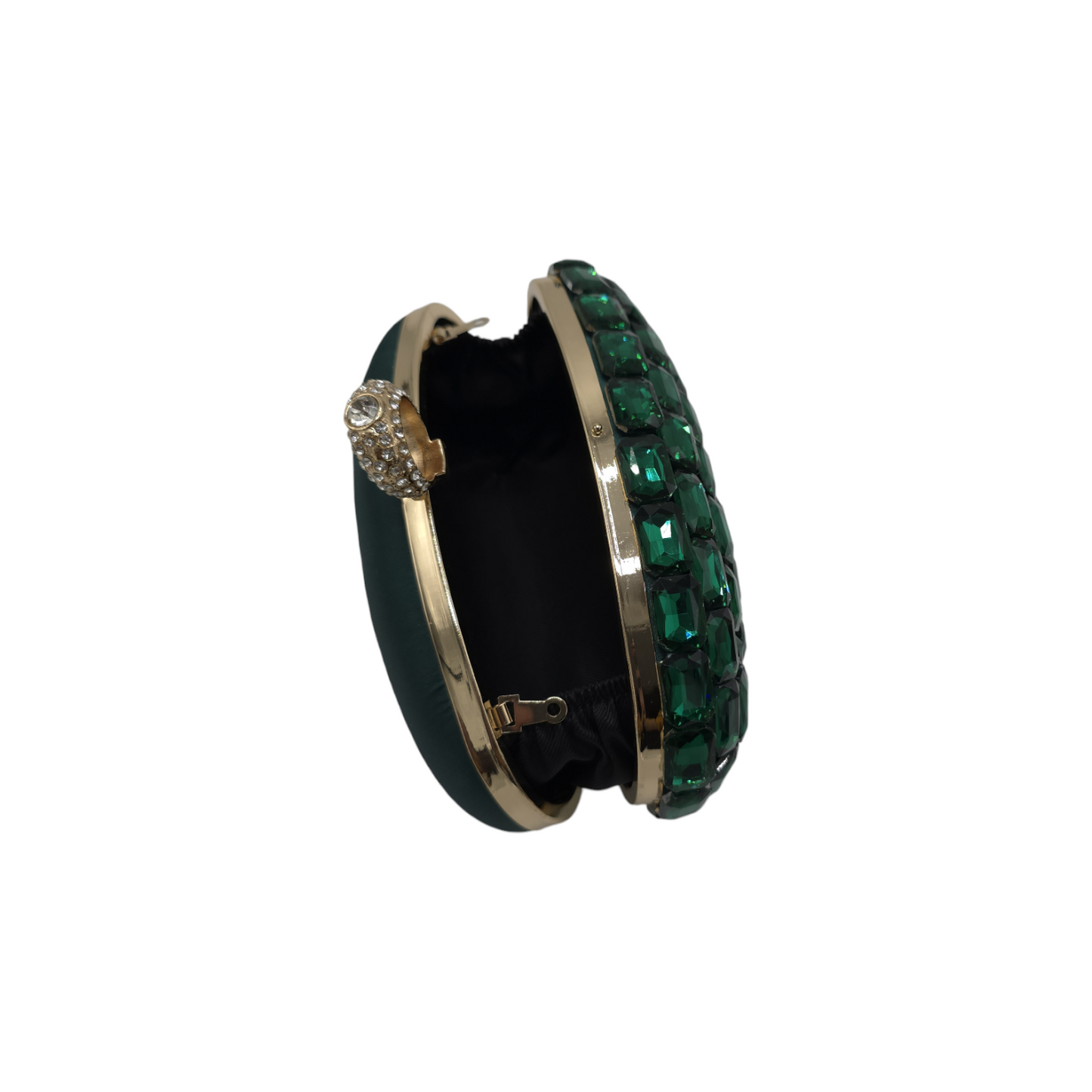 Oval Shaped Mini Stone Clutch - Fashion Vogue 