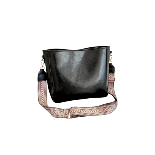 Minimalist Retro Plain Bucket Bag - Fashion Vogue 