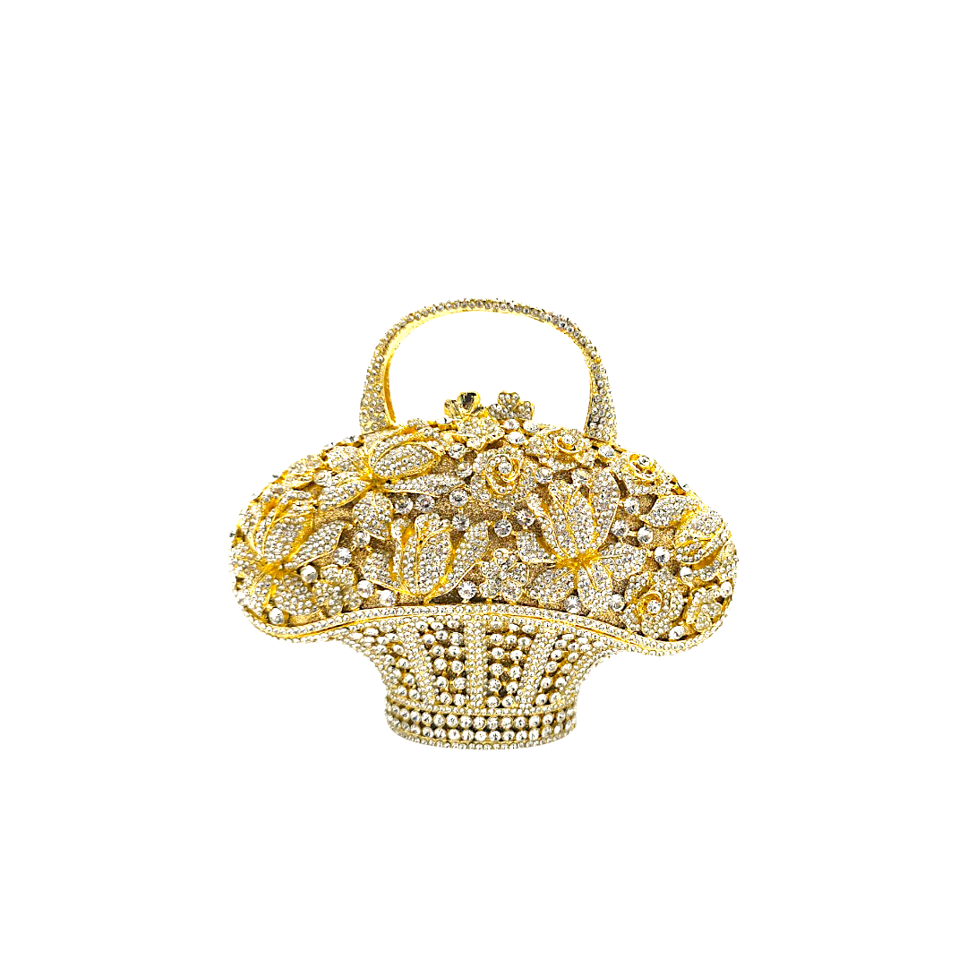 Stylish Flower Basket Clutch - Fashion Vogue 
