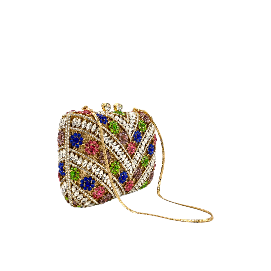 Elegant Embellished Crystal Clutch - FH03 - Fashion Vogue 