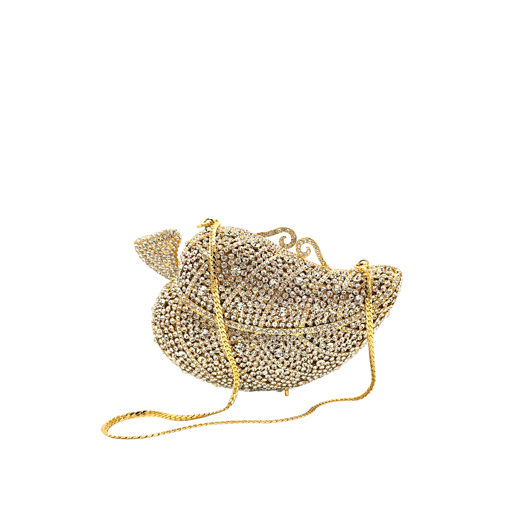 Crystal Leaf Clutch - FH06 - Fashion Vogue 